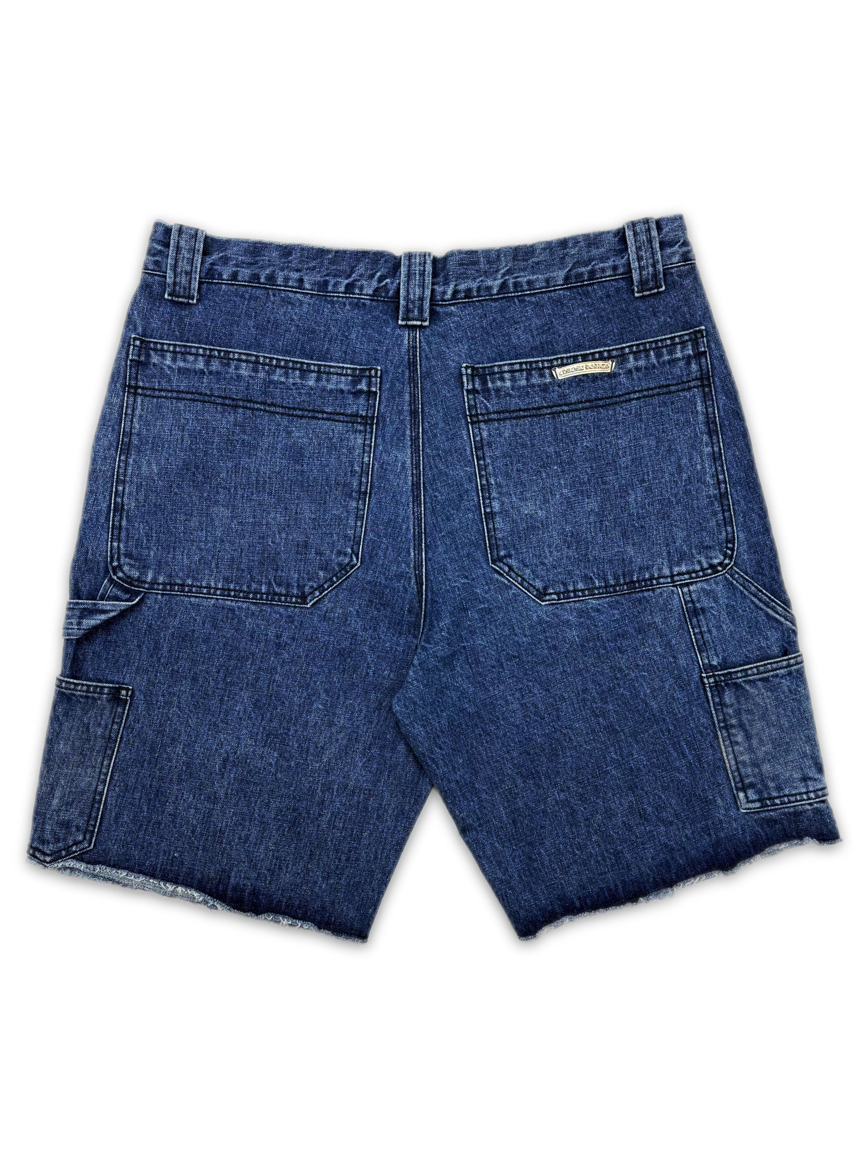 Chrome Hearts Double Knee Carpenter Denim Blue Shorts