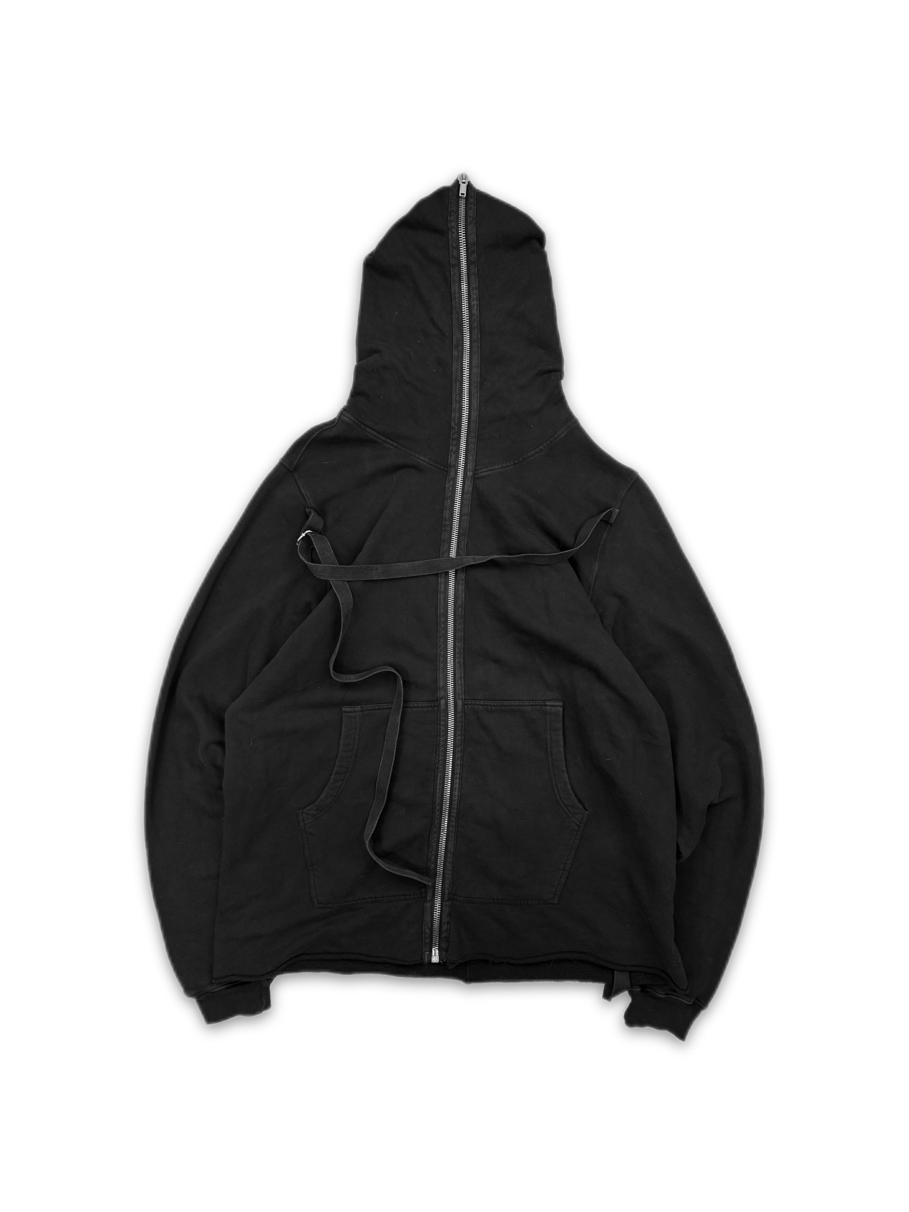 AW08 Rick Owens ‘Gimp’ Bondage Strap Zip-up Hoodie