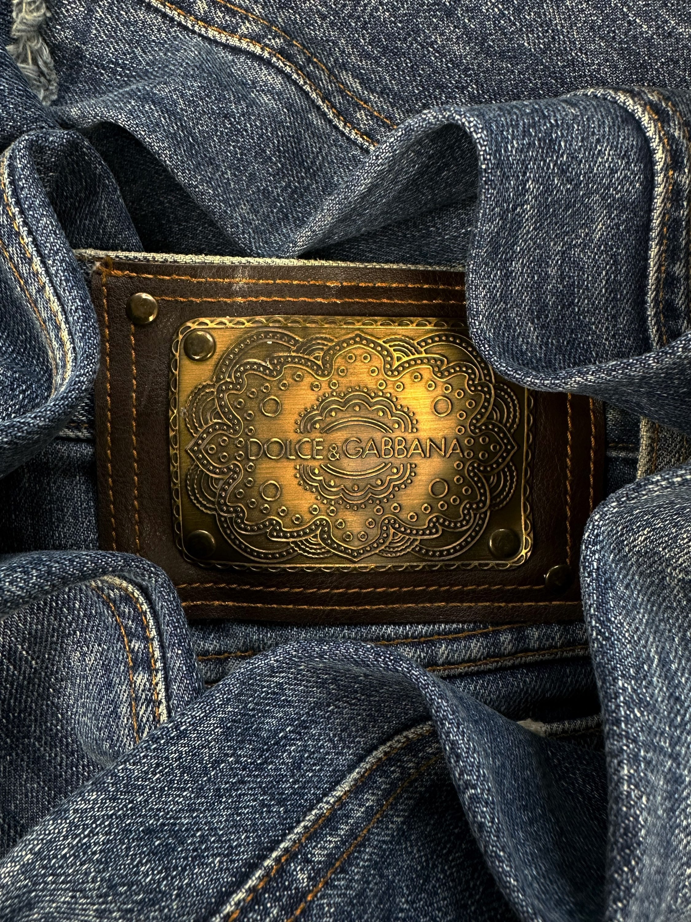 00s Dolce & Gabbana Blue Wash Bootcut Denim
