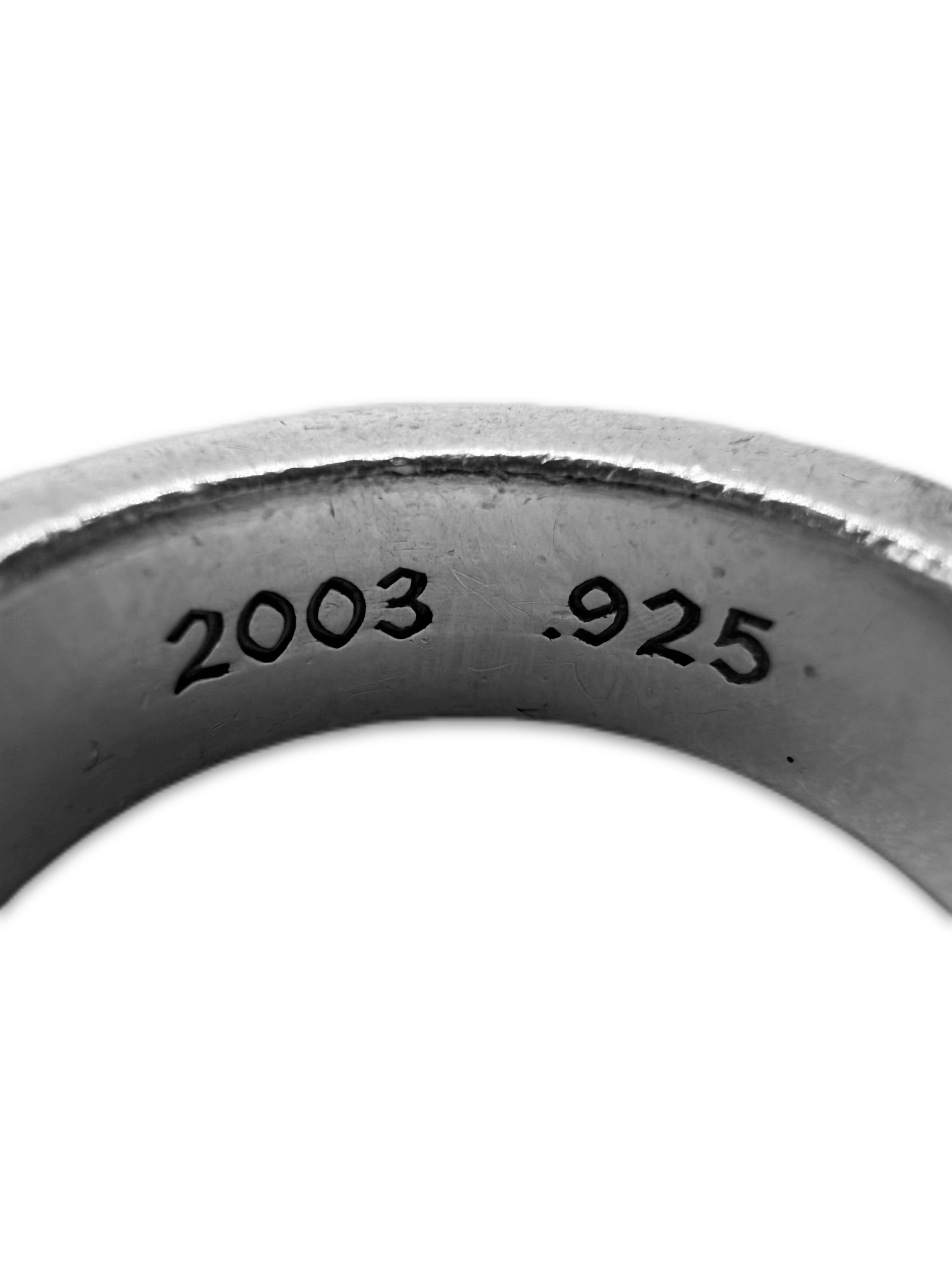 Chrome Hearts Fuck You Cross .925 Silver Spacer Ring