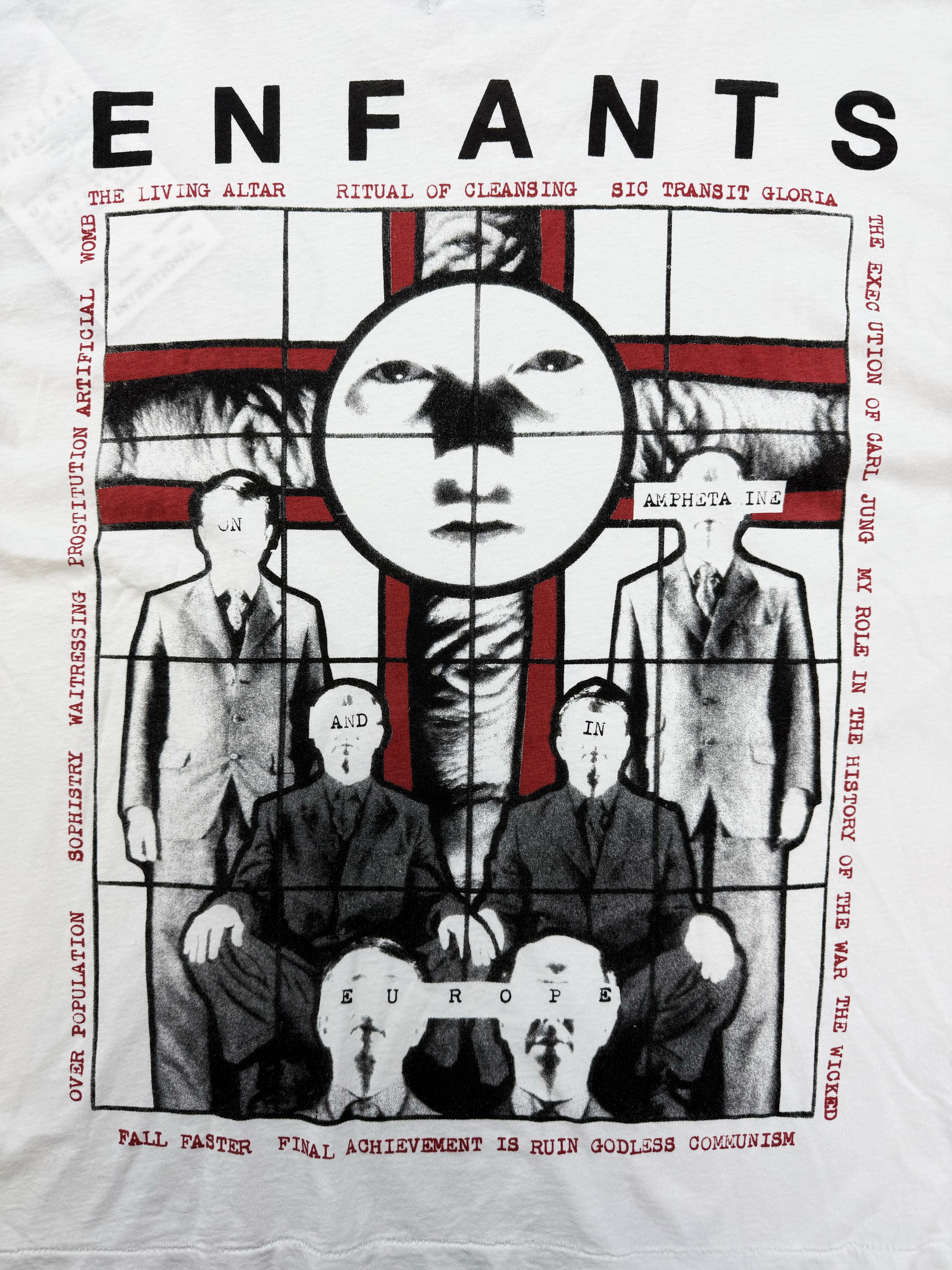 Enfants Riches Deprimes ‘Ritual Prayer’ White Graphic T-Shirt
