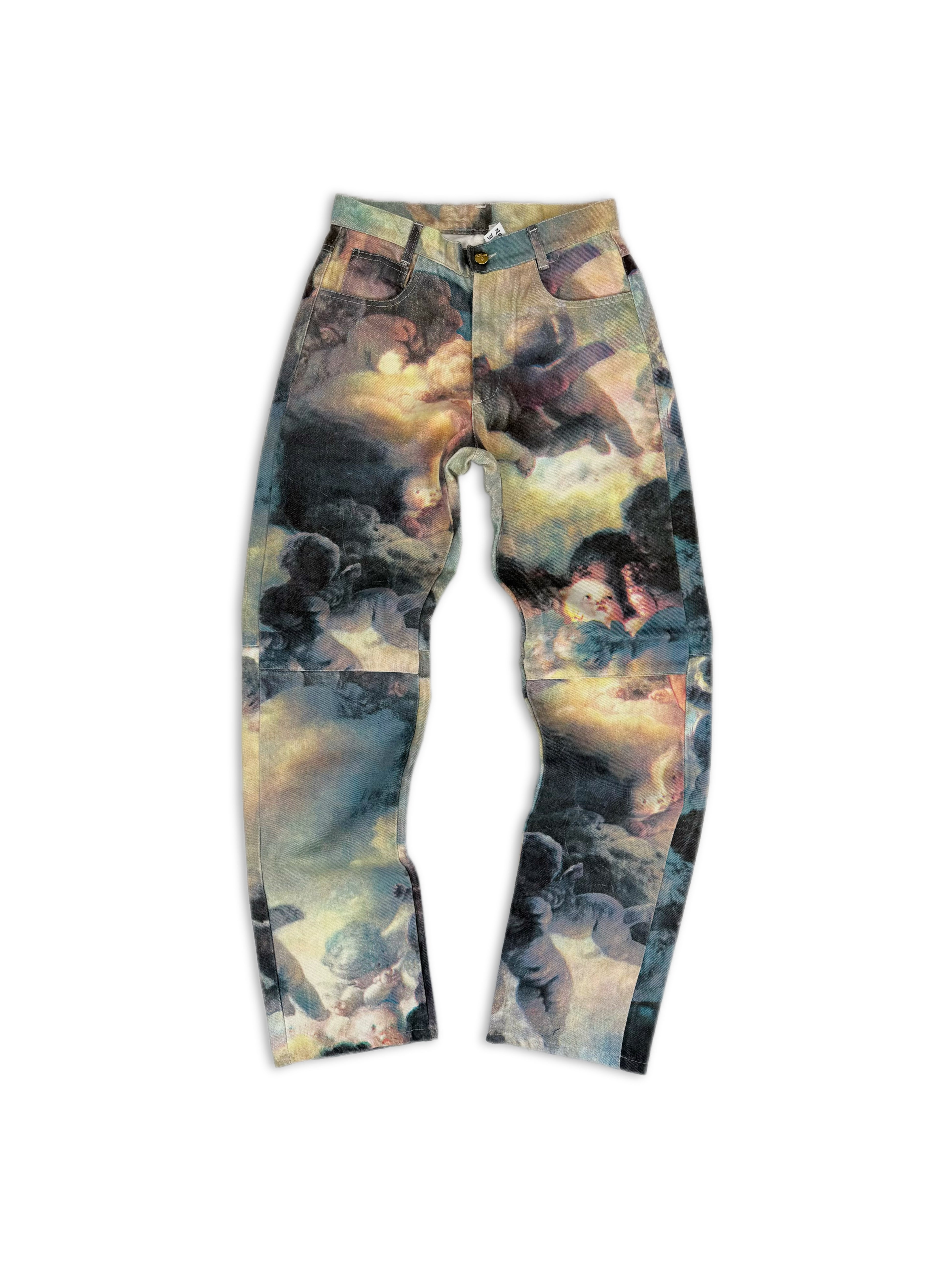 AW91 Vivienne Westwood ‘Swarm of Cupids’ Graphic Darted Jeans