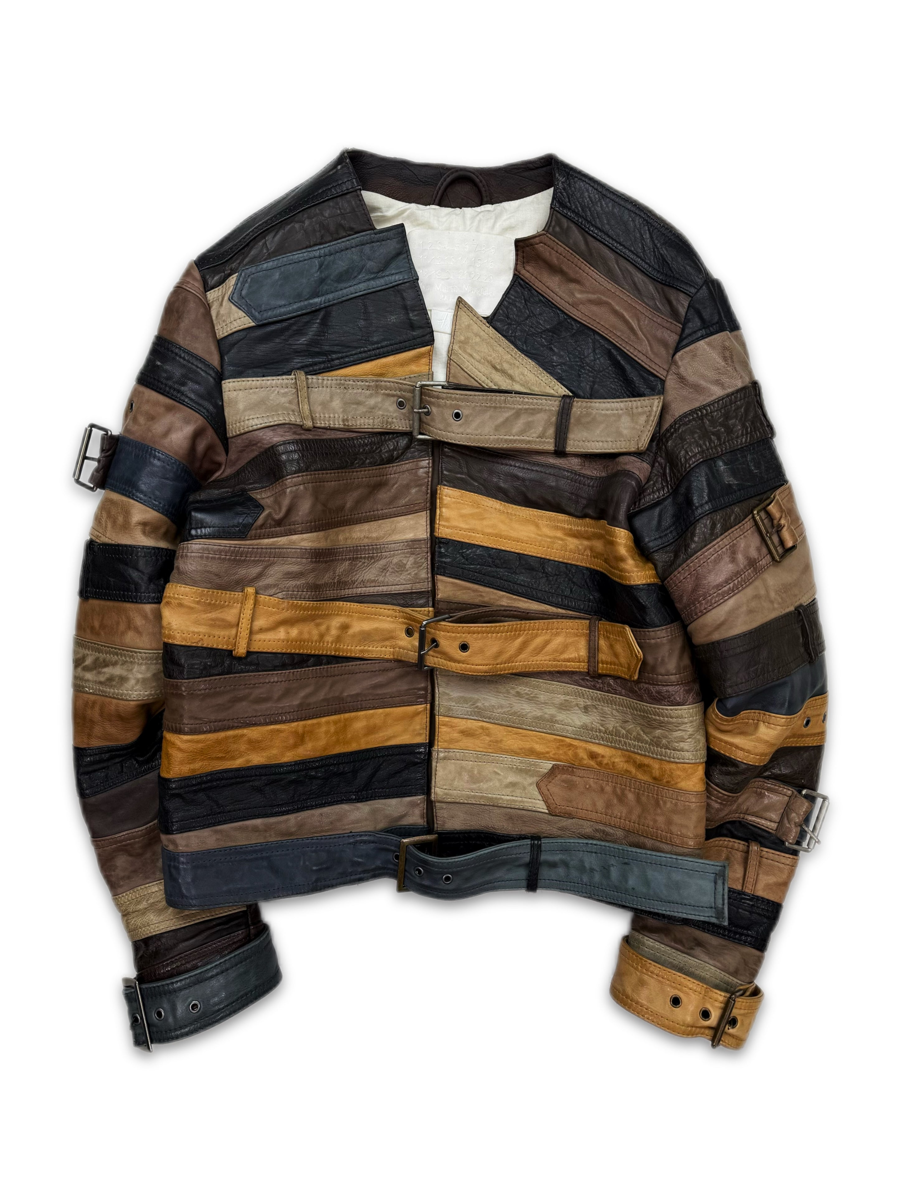 AW12 Maison Margiela x H&M ‘Belt’ Reworked Leather Jacket