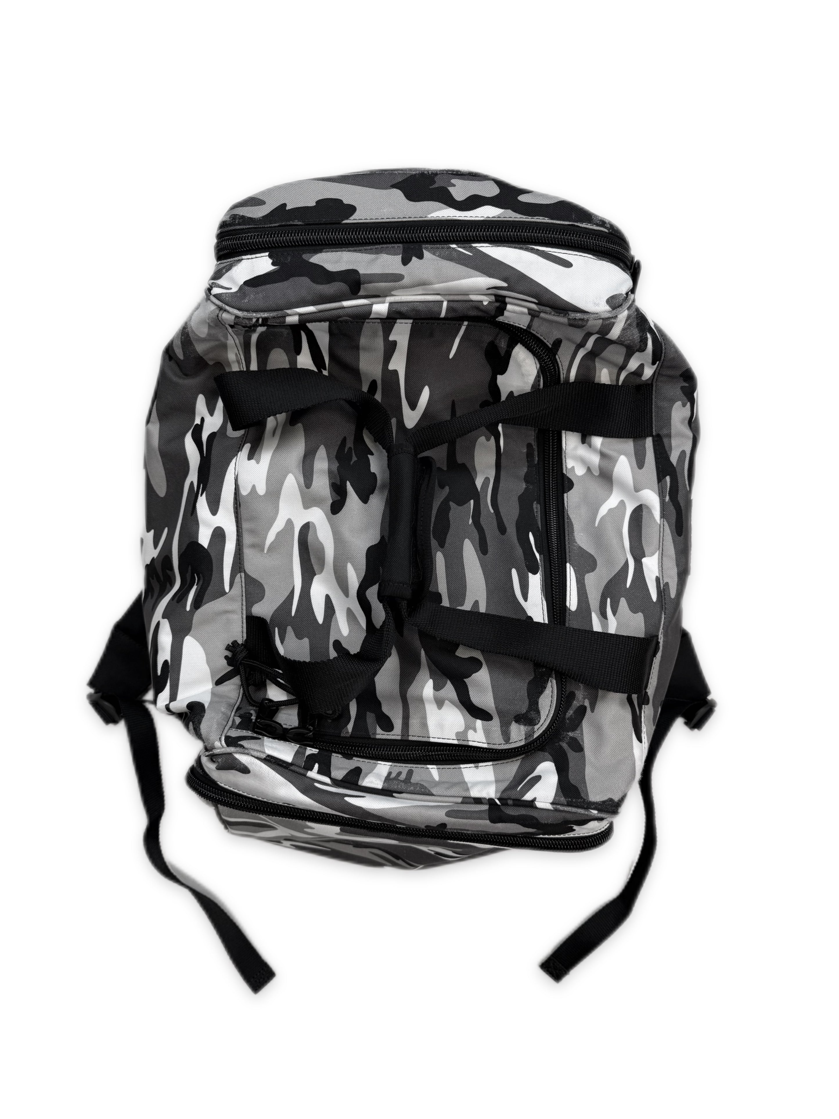 AW21 Balenciaga ‘Snow Camo’ Convertible Duffle  Backpack