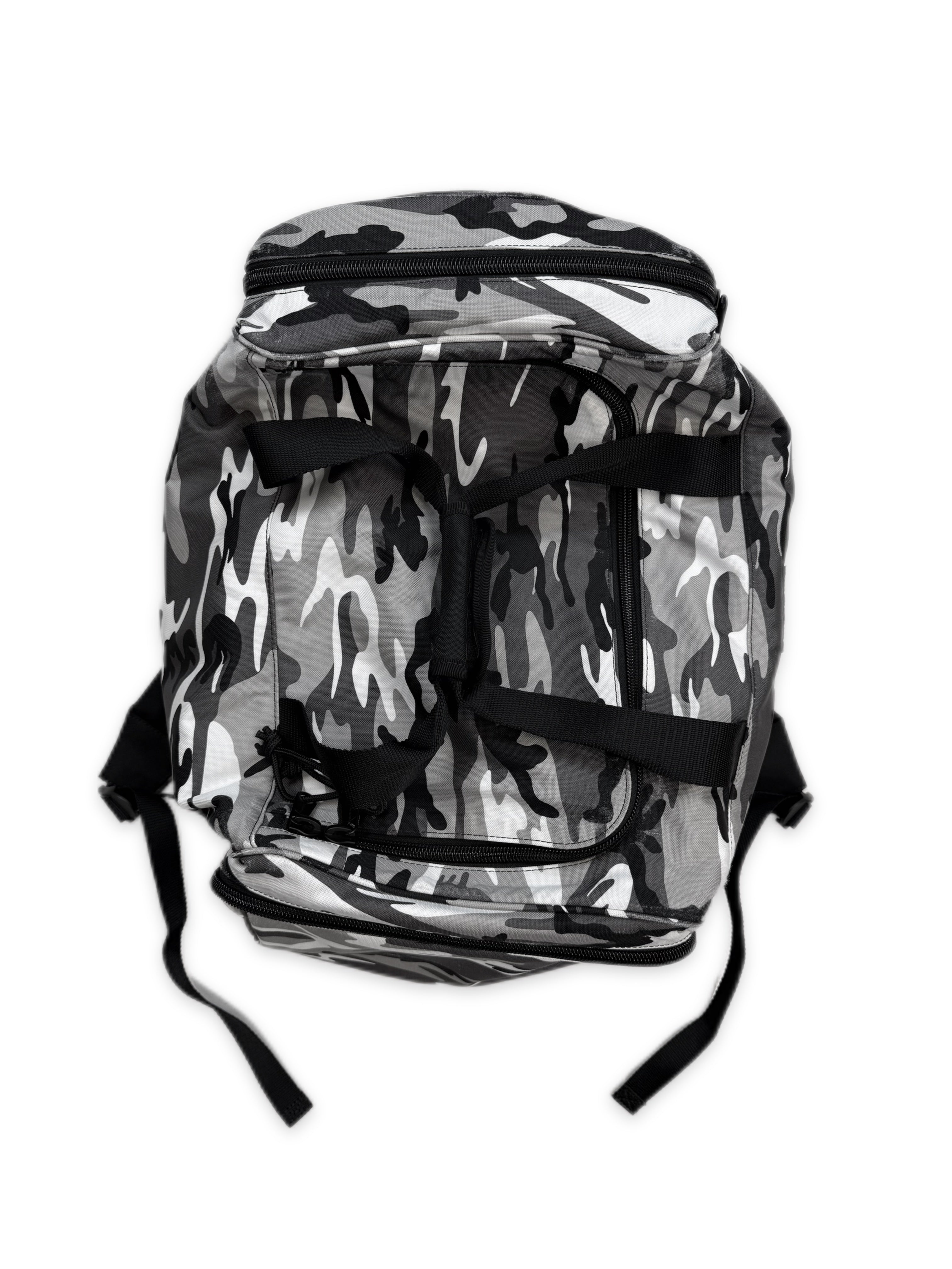 AW21 Balenciaga ‘Snow Camo’ Convertible Duffle  Backpack
