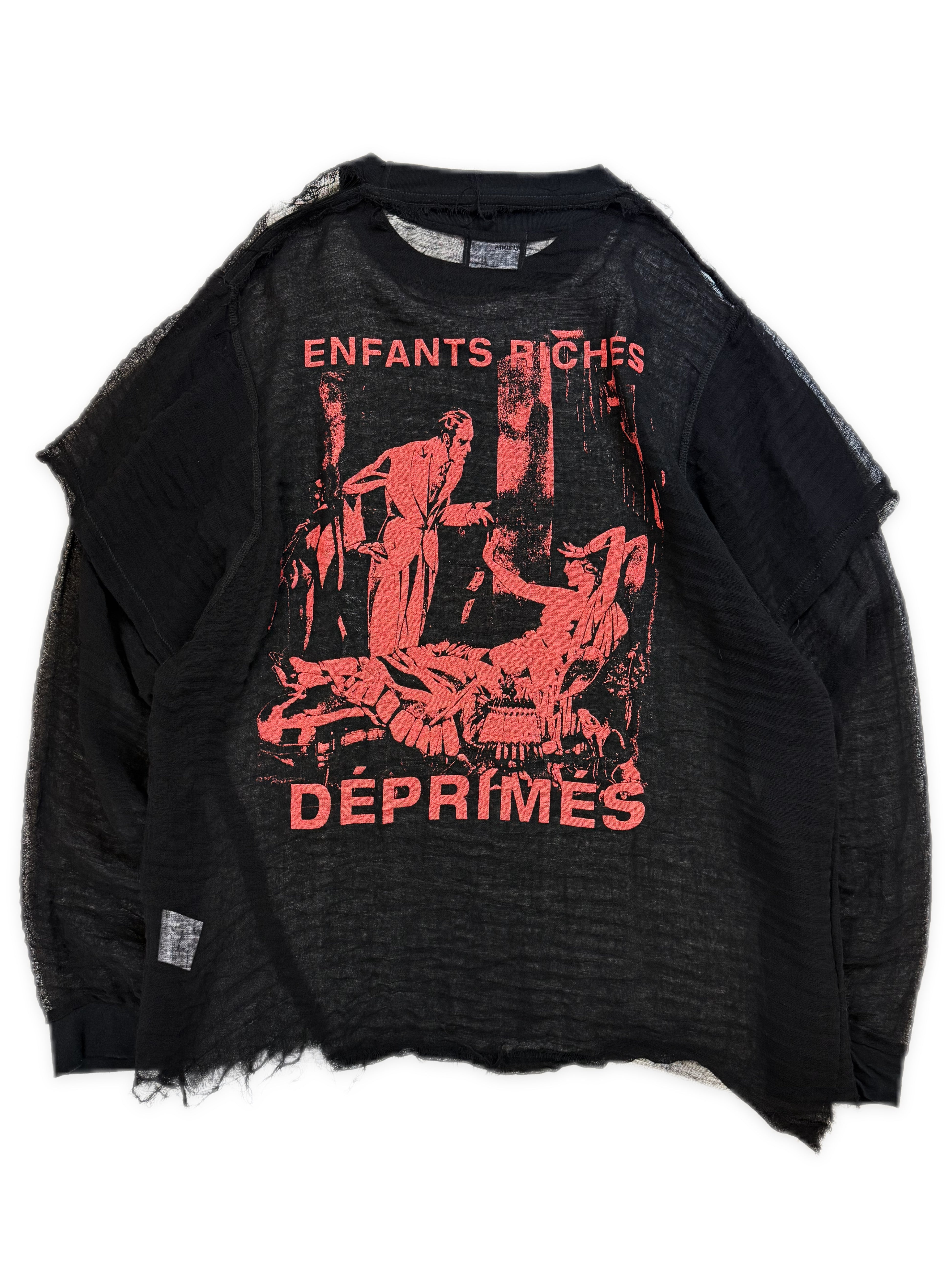 AW23 Enfants Riches Deprimes Dunked Dorothy Mesh Long Sleeve