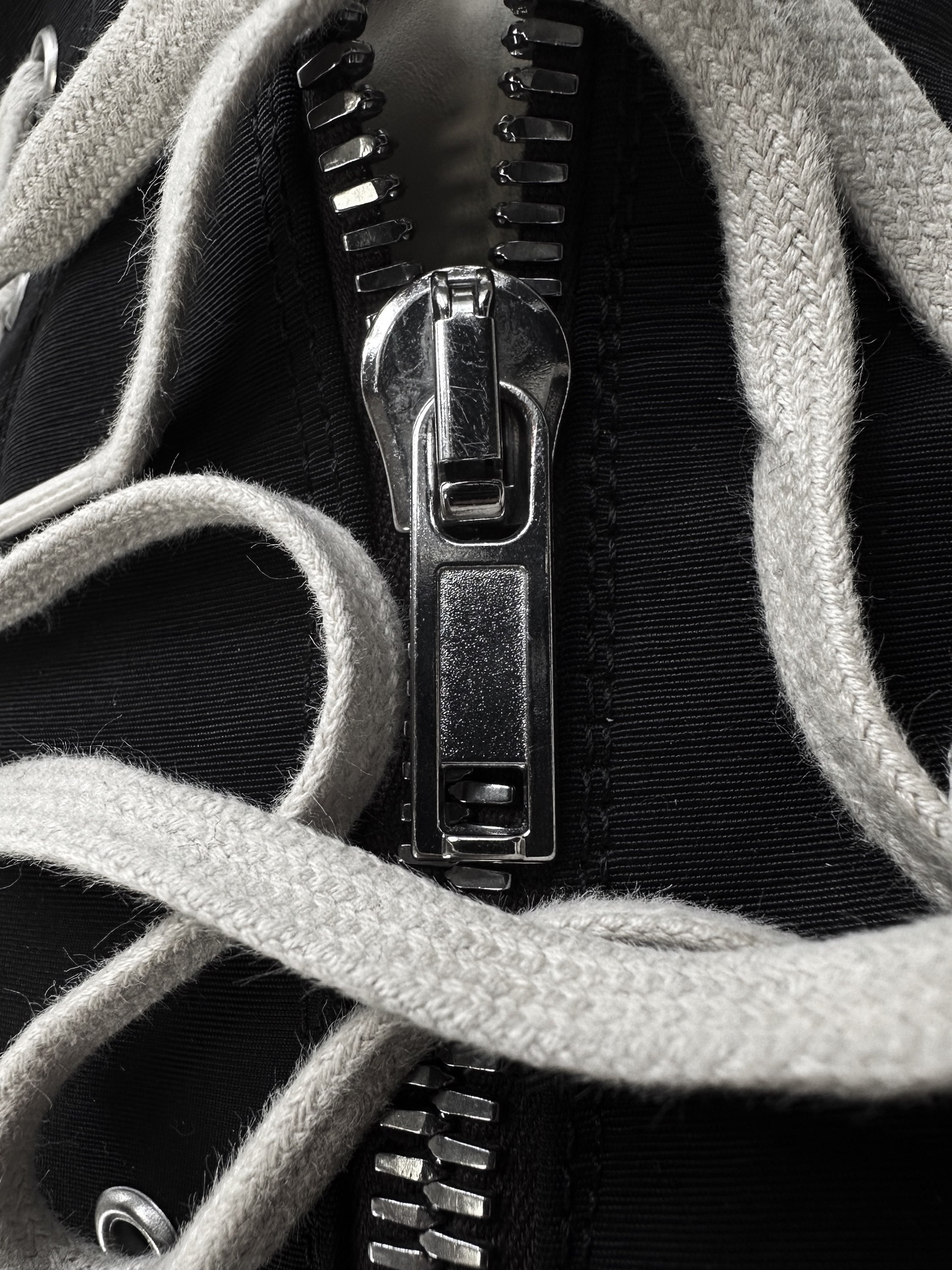 Rick Owens DRKSDW Black Canvas Hi-top Ramone Sneakers