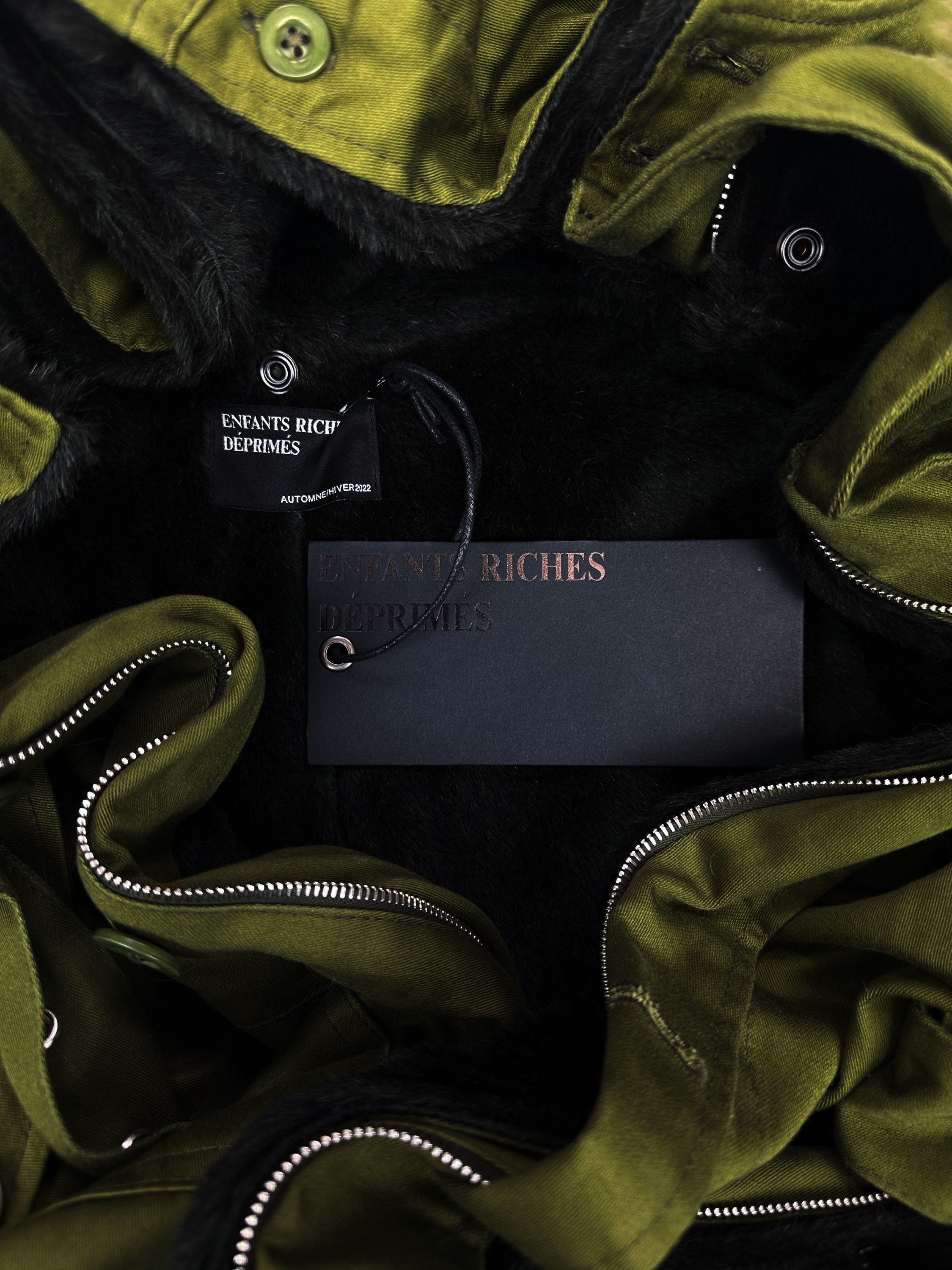SS23 Enfants Riches Deprimes ‘William S. Burroughs’ Military Parka