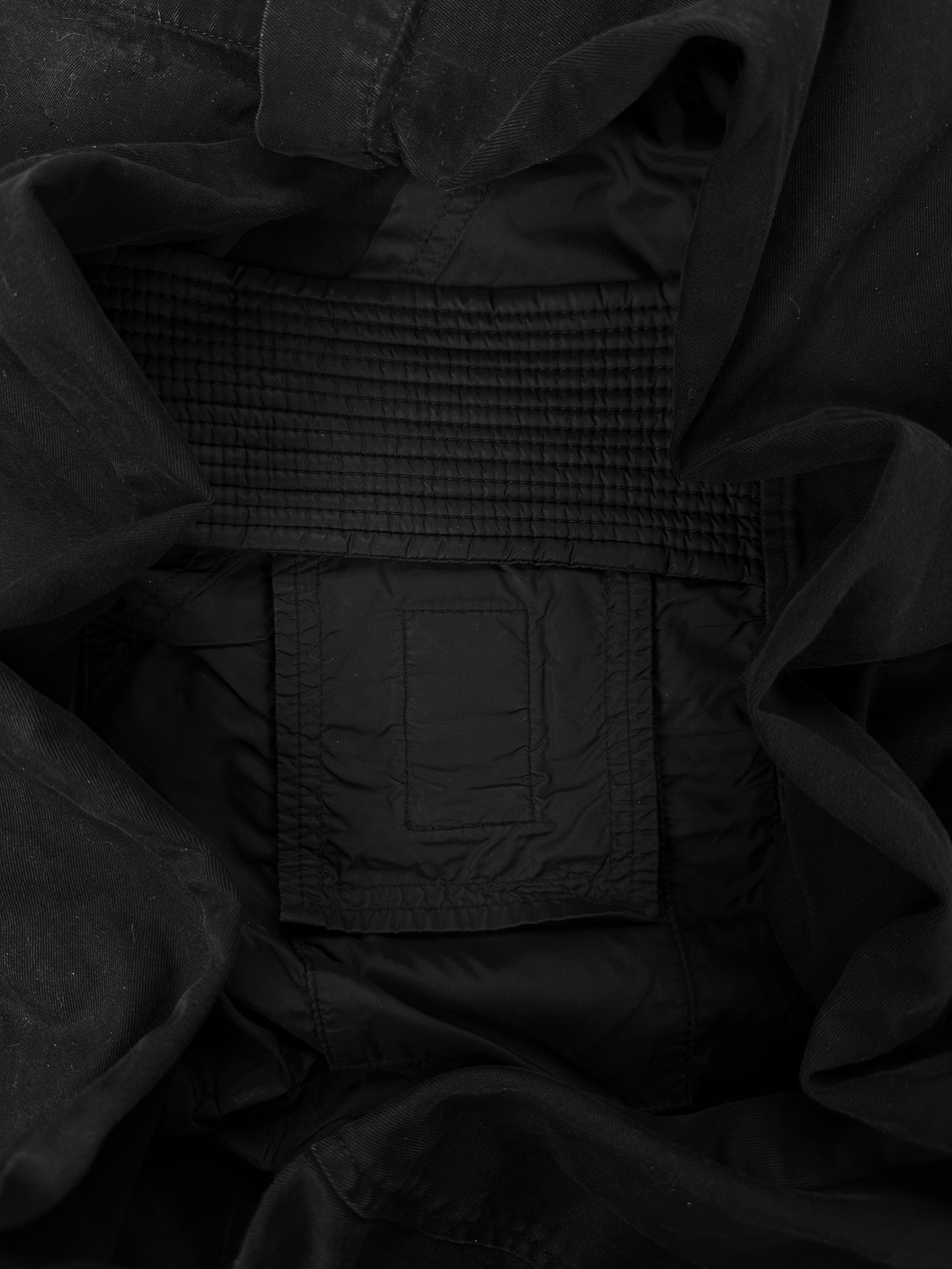 Rick Owens Black Nylon ‘Creatch Cargo’ Pants