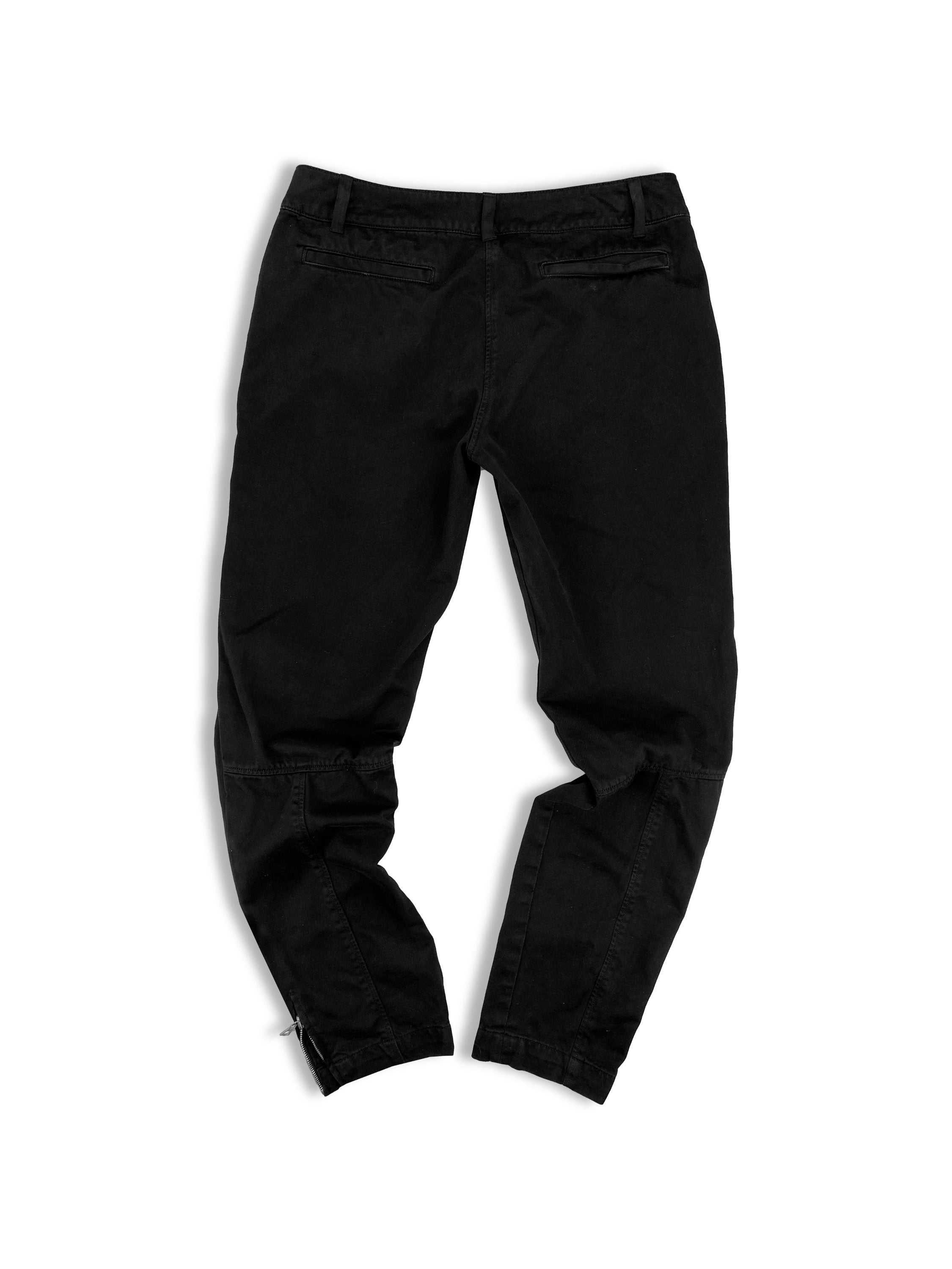 Dries Van Noten Black Multi Zip Metallic Flared Pants