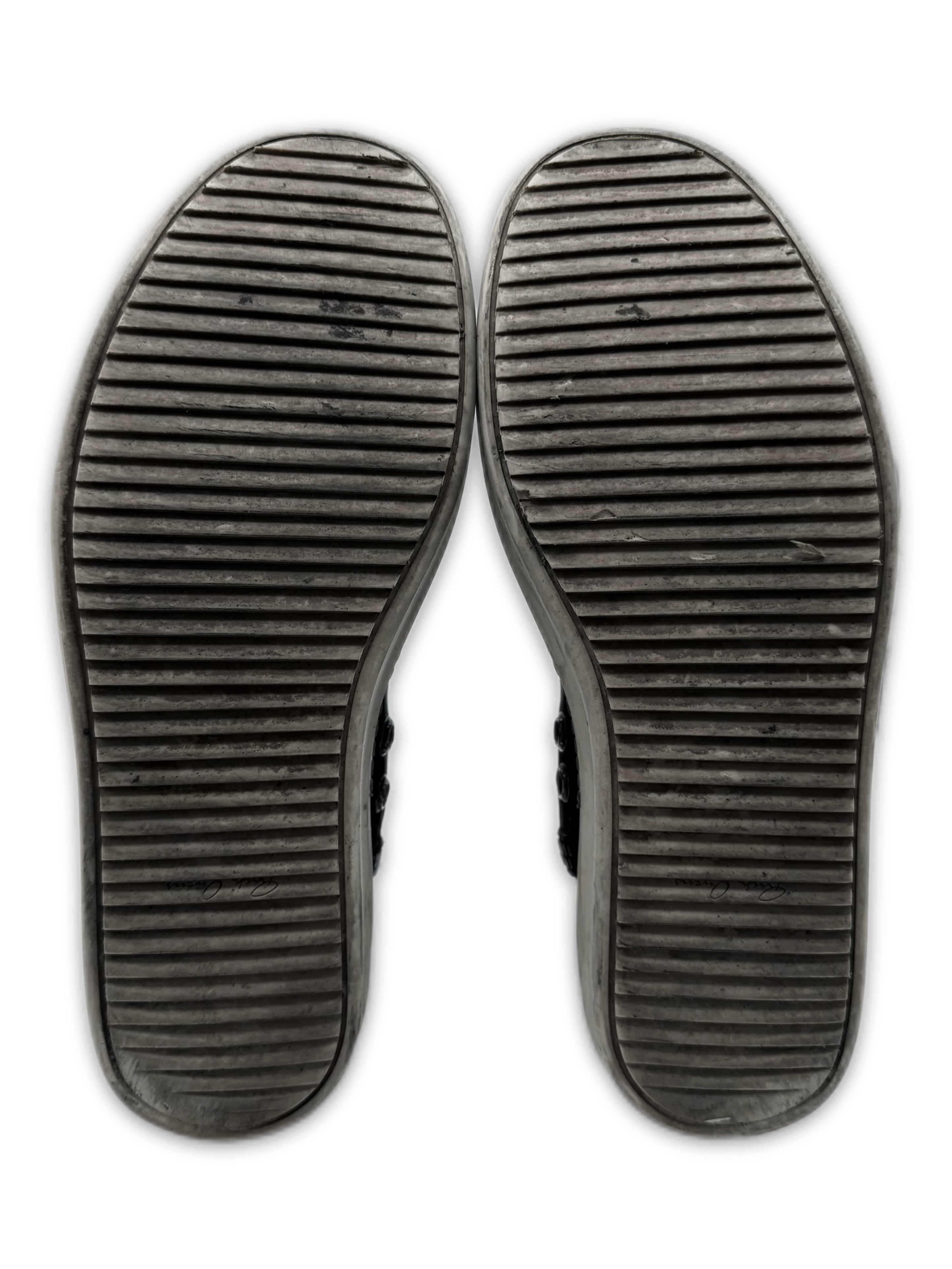 Chrome Hearts x Rick Owens Dagger Zip Black Leather Ramone Sneakers