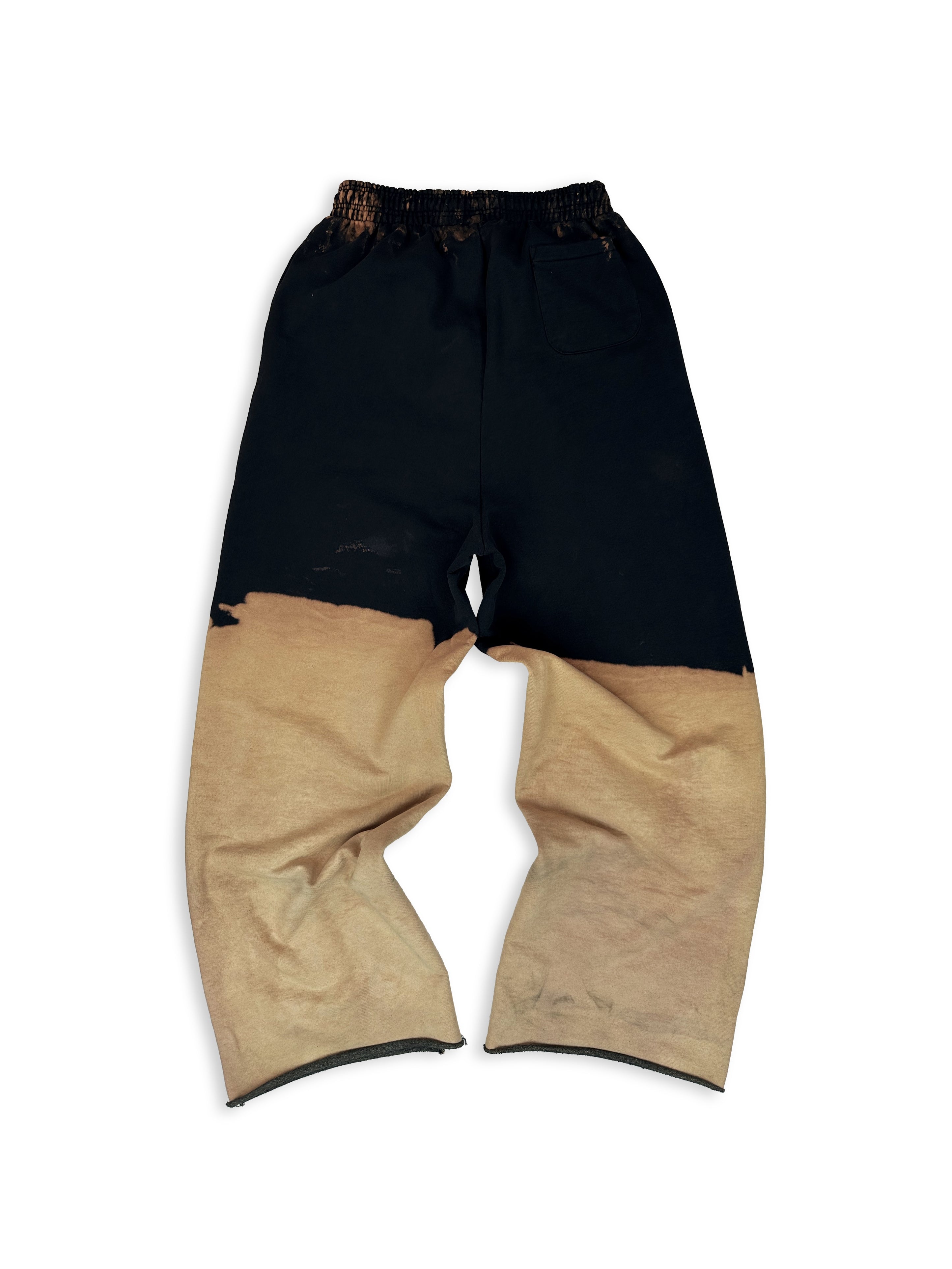 Vetements Homme Bleach Dip-Dye Wide Cut Baggy Sweat Pants