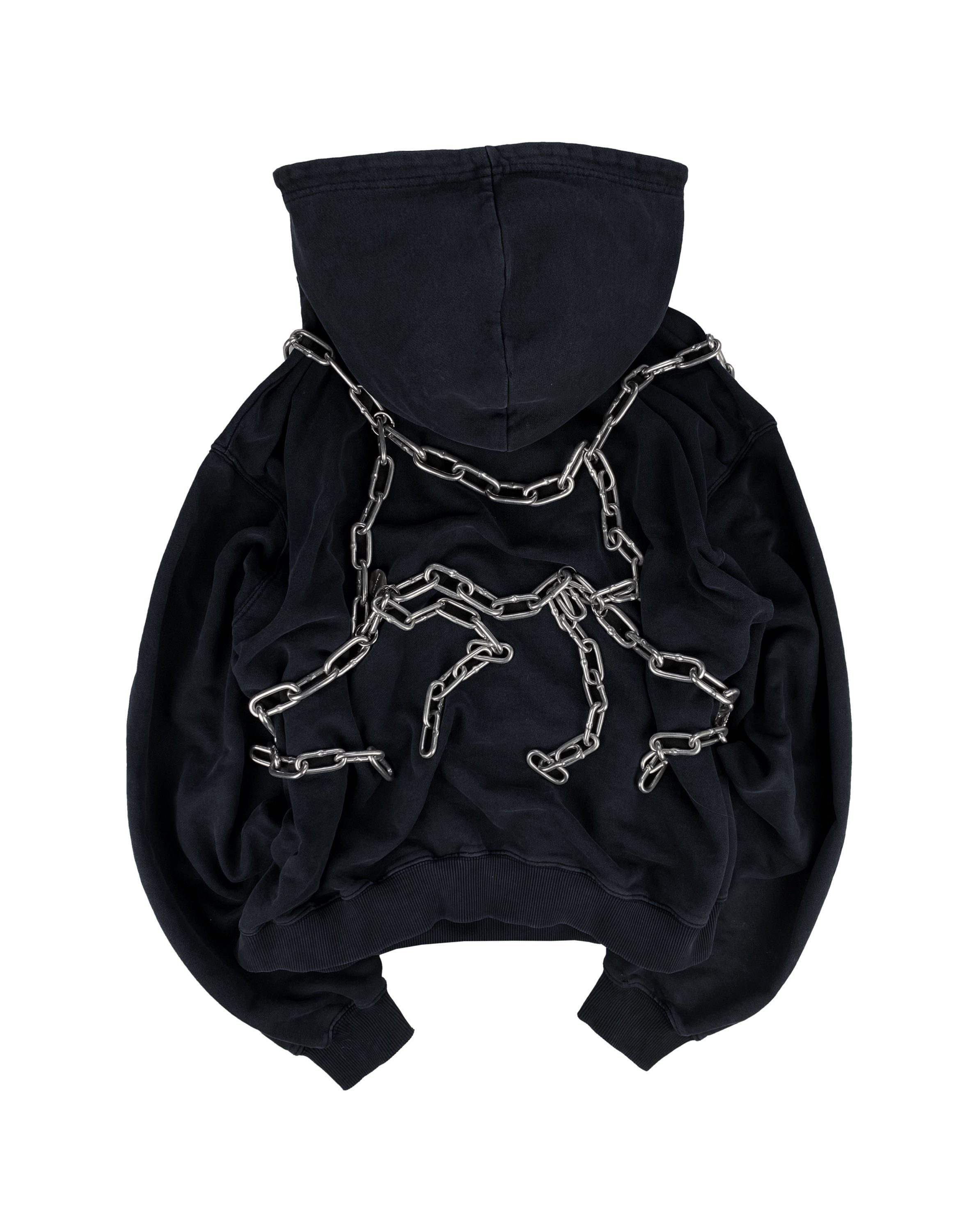 AW19 Comme des Garçons Silver Chain Chest Rig Harness