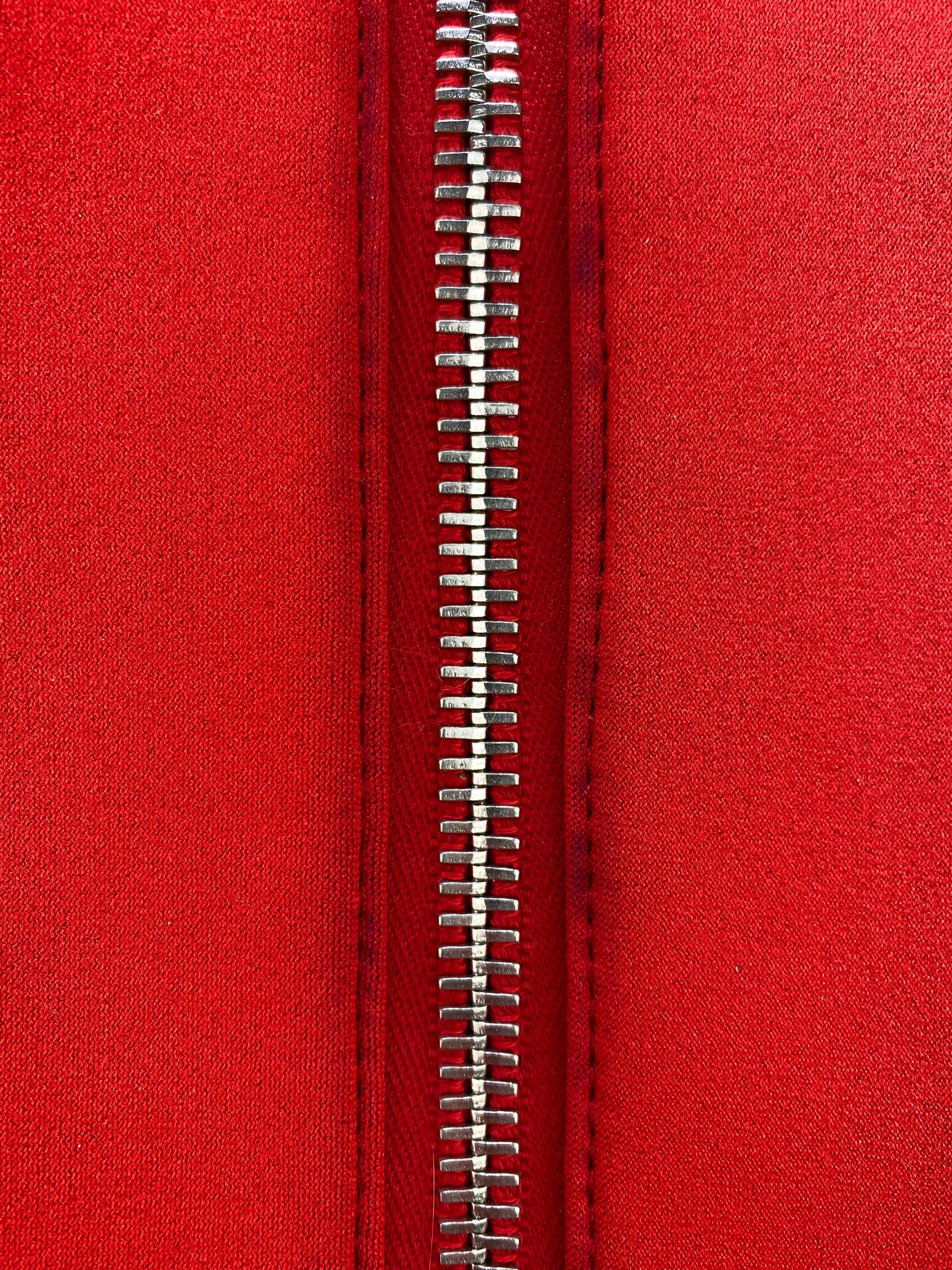 2000’s Prada Sport Nylon Cherry Red Multi-Pocket Hand Bag