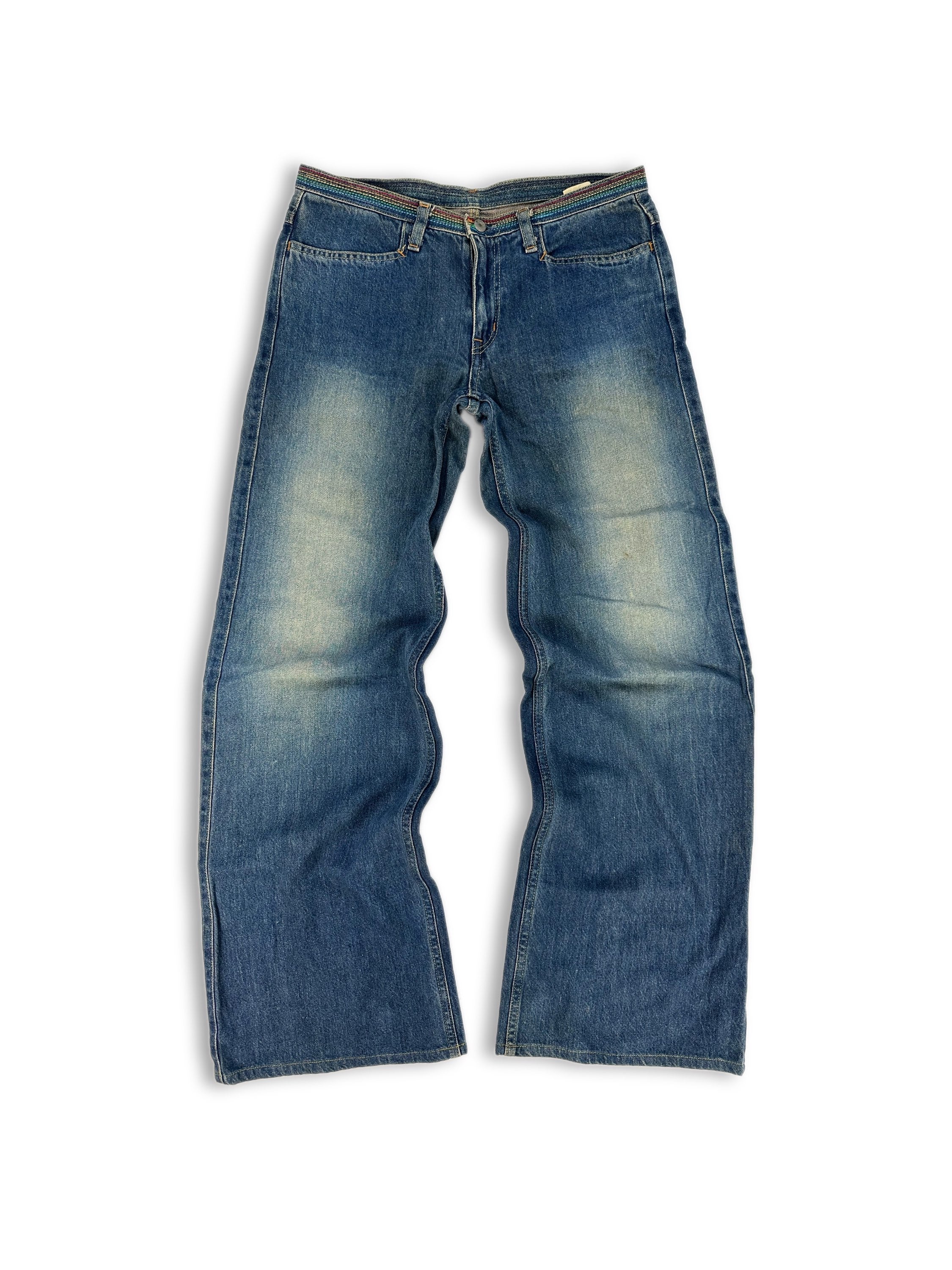 Hysteric Glamour ‘Rainbow’ Embroidered Flared Denim