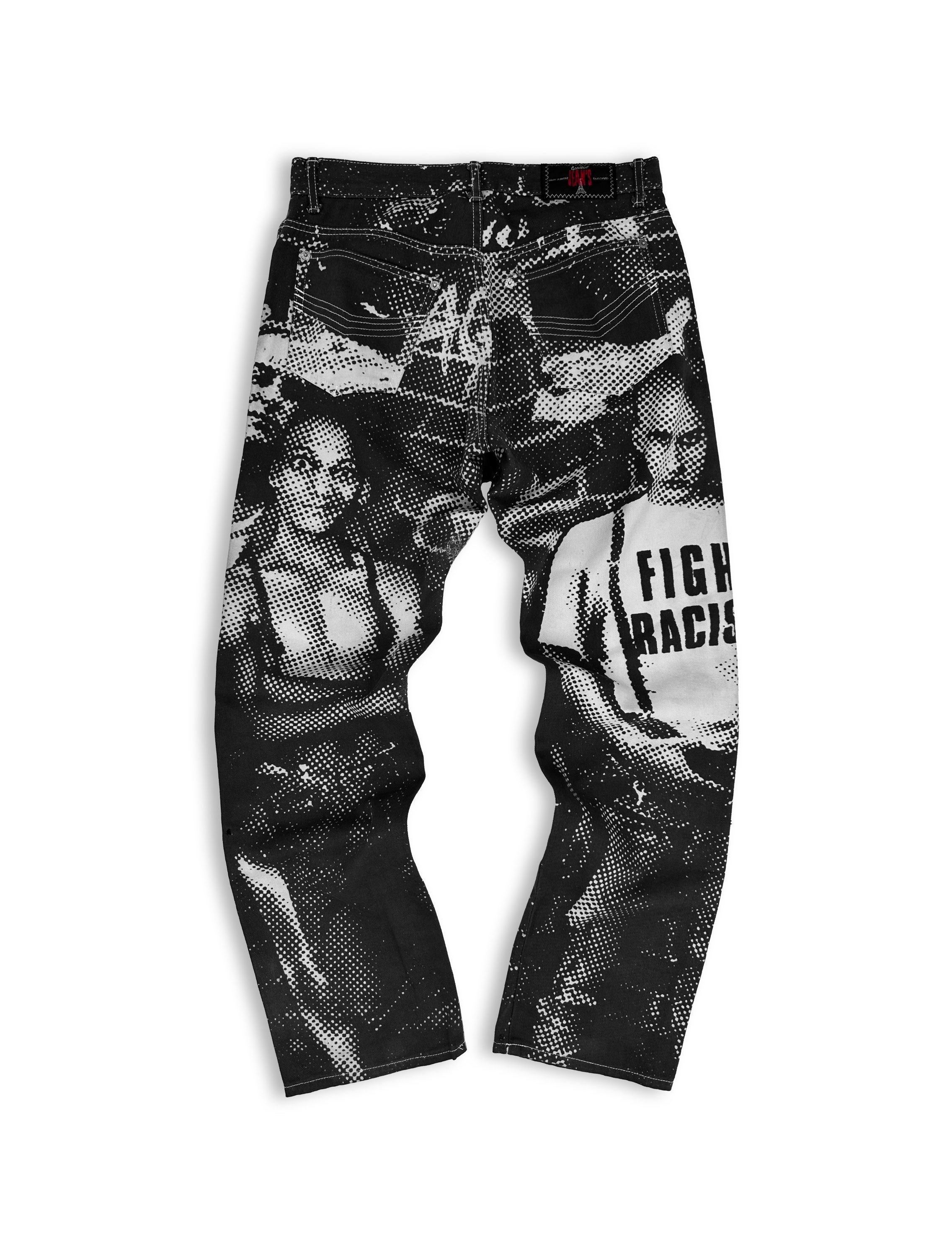 AW97 Jean Paul Gaultier ‘Fight Racism’ Trompe L’Oeil Denim