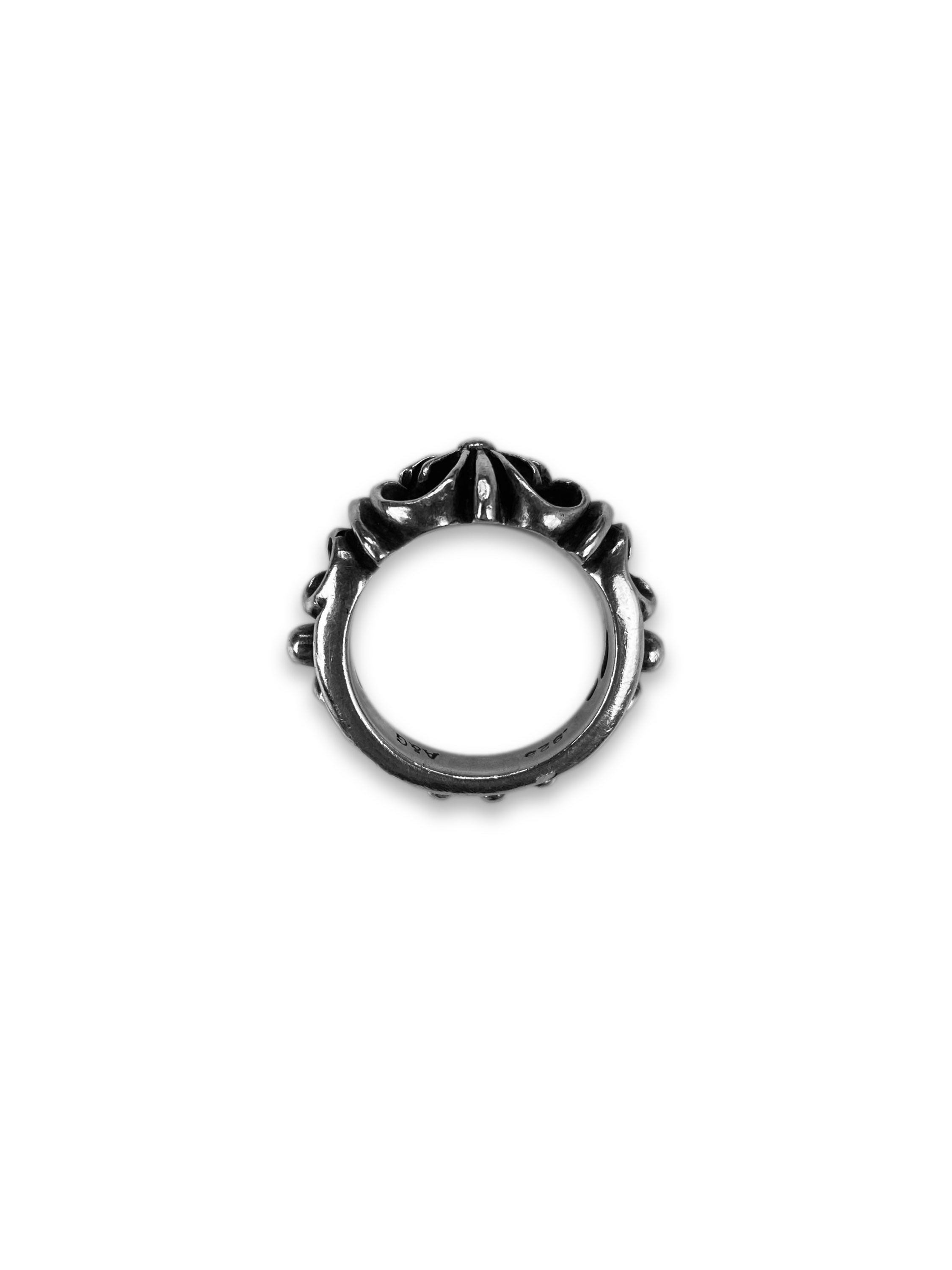 90s A&G Rock ‘n Roll Couture .925 Silver Horn Ring