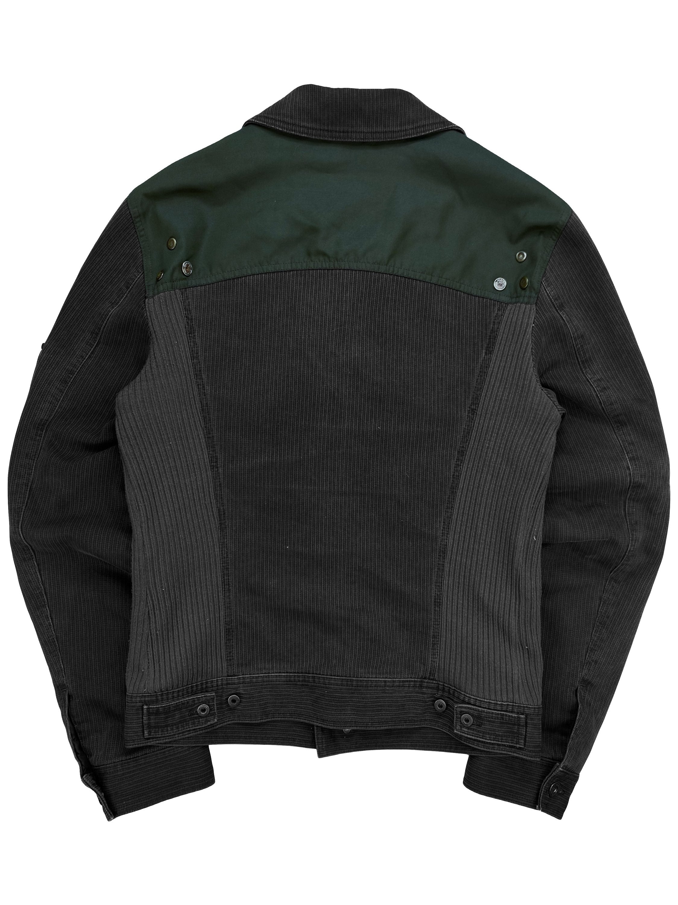 2000’s Dolce &amp; Gabbana 3D Cargo Pocket Metallic Corduroy Jacket