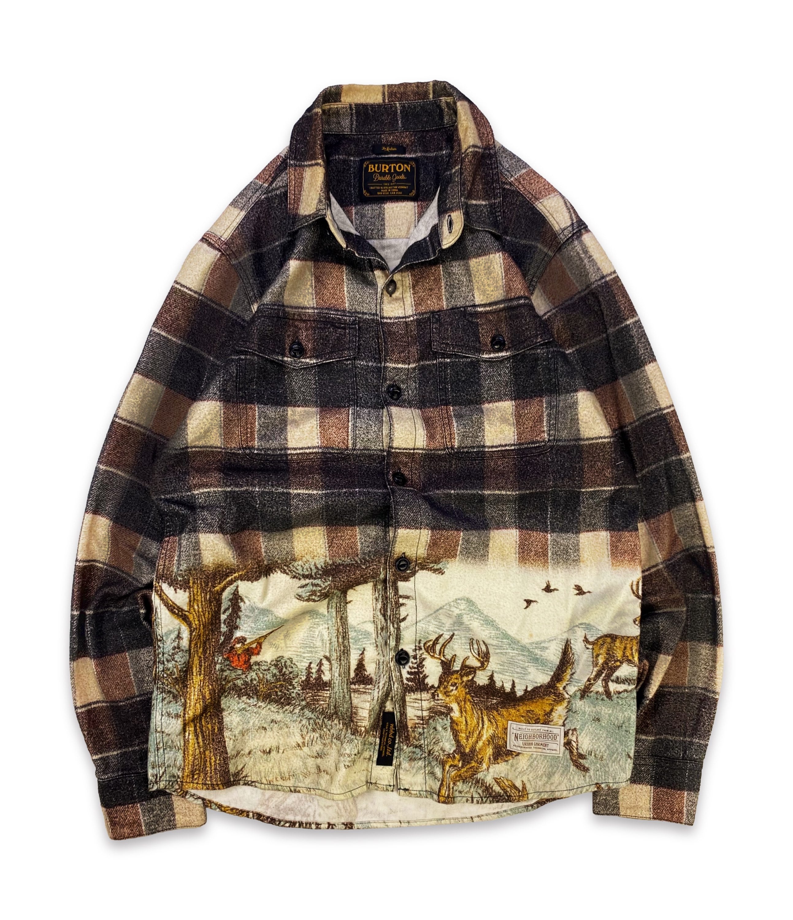 AW15 Neighborhood x Burton ‘Landscape’ Gradient Flannel Jacket