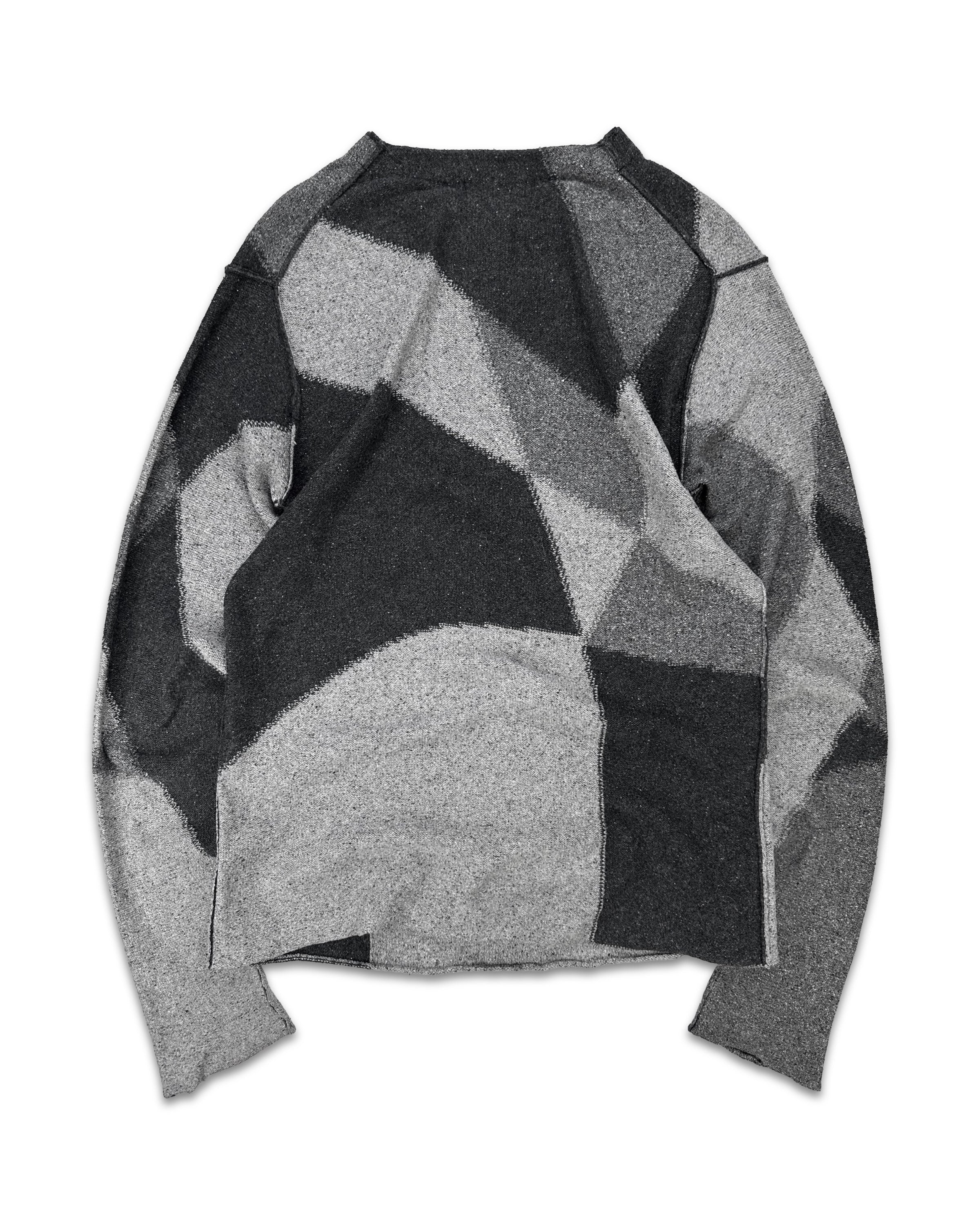 SS12 Yohji Yamamoto Pour Homme ‘Geometric’ Abstract Knitted Sweater