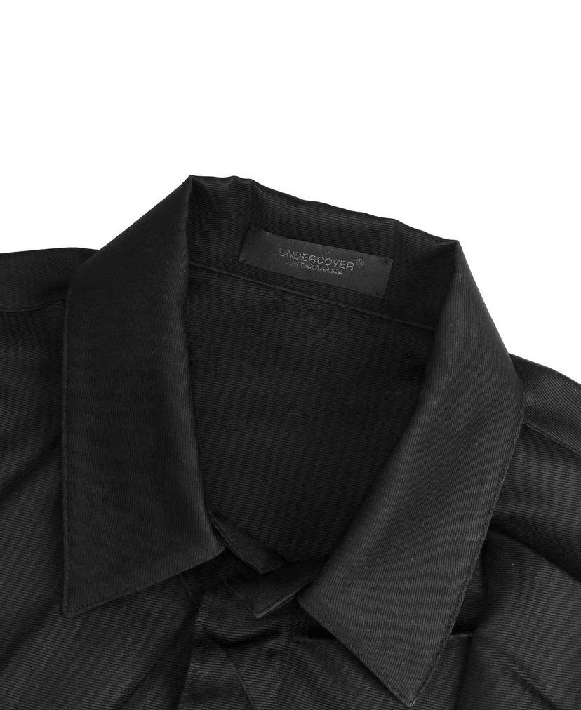 SS20 Undercover Pleated Spider Web Cindy Sherman Button Up
