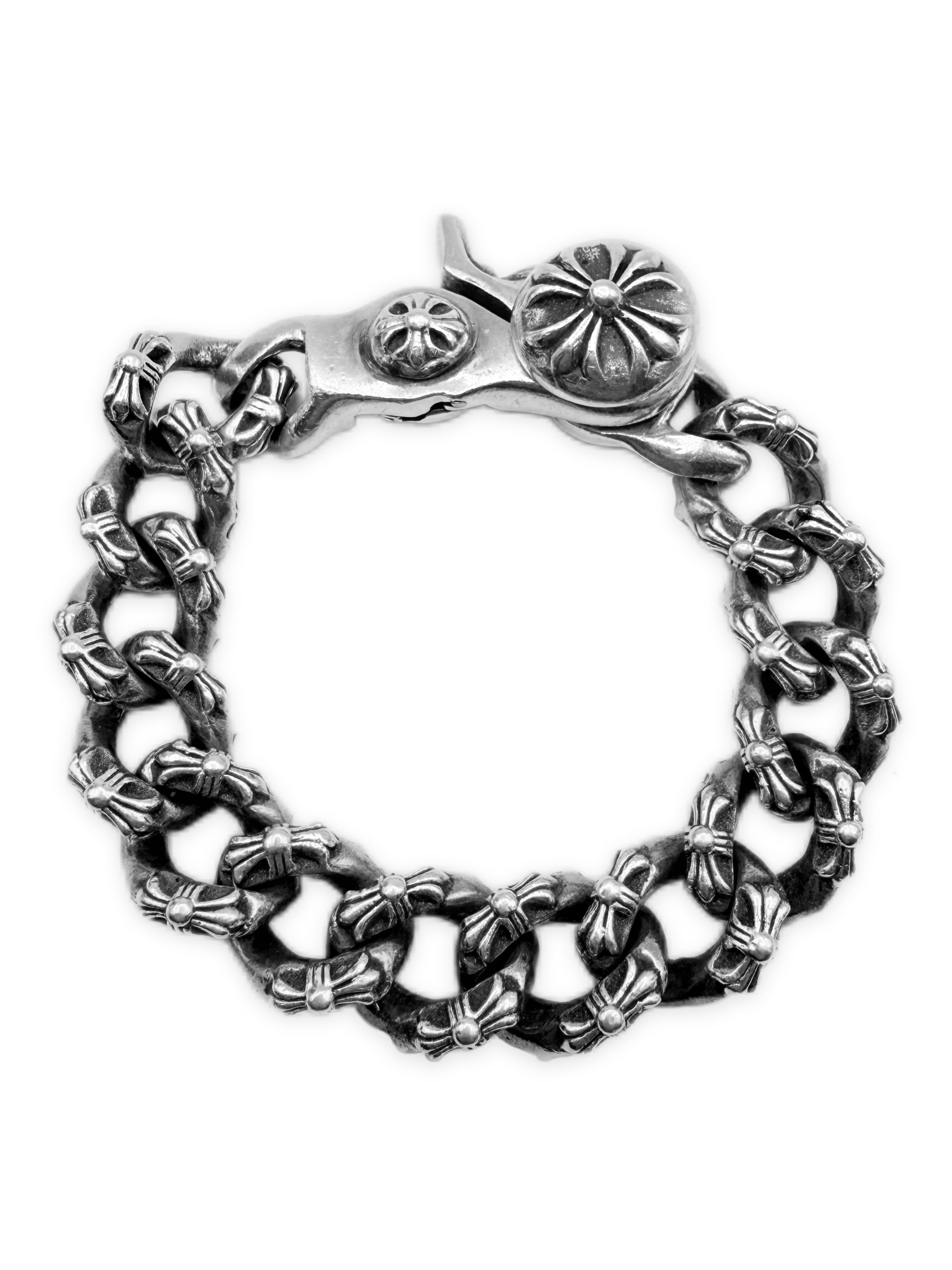 Chrome Hearts Fancy Cuban Link Lobster Clasp Bracelet