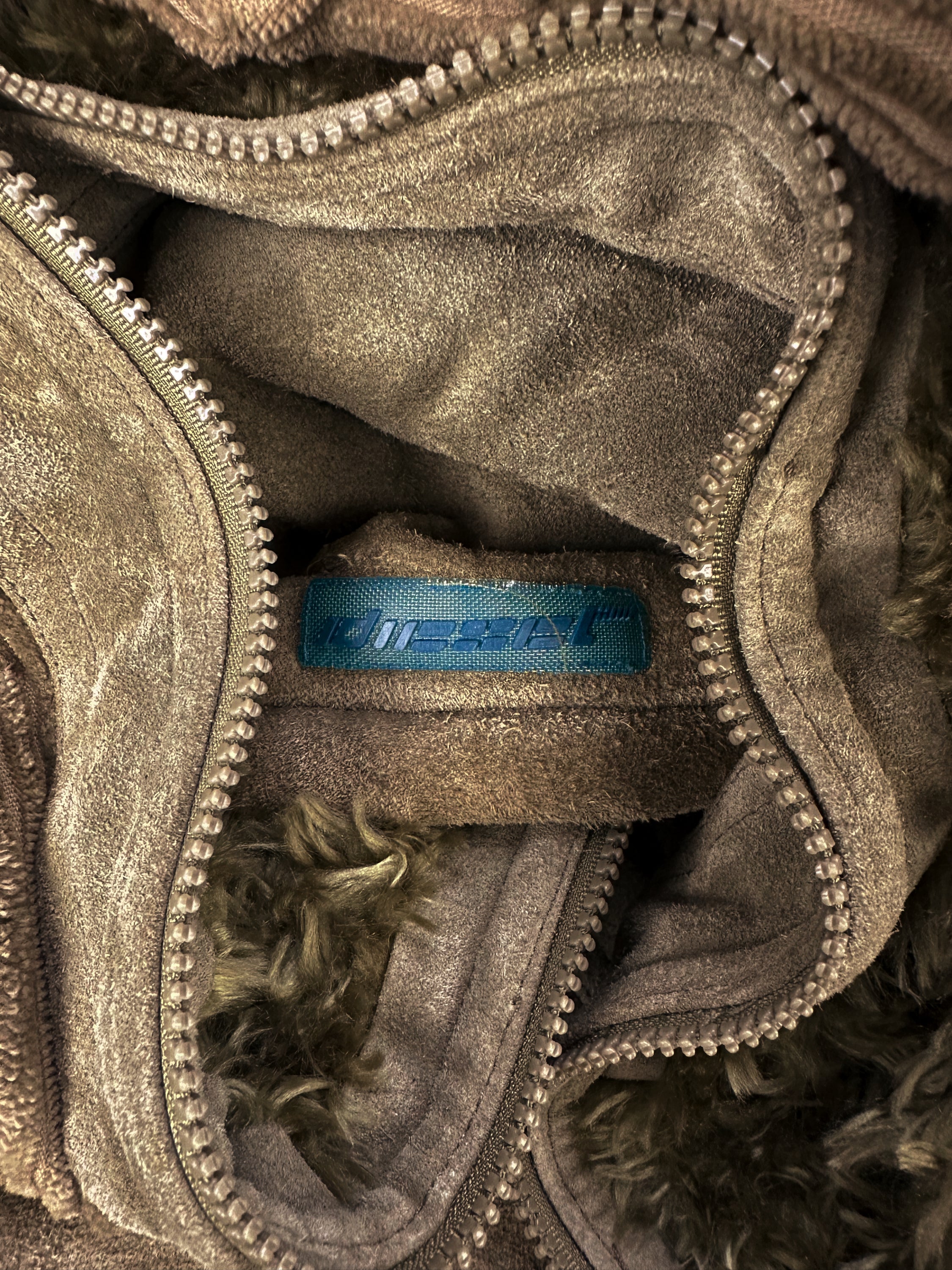 Diesel Suede Fur Lined Heavy Weight Jacket
