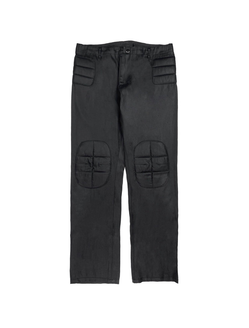 1990’s Jean Paul Gaultier Homme Padded Silk Biker Trousers