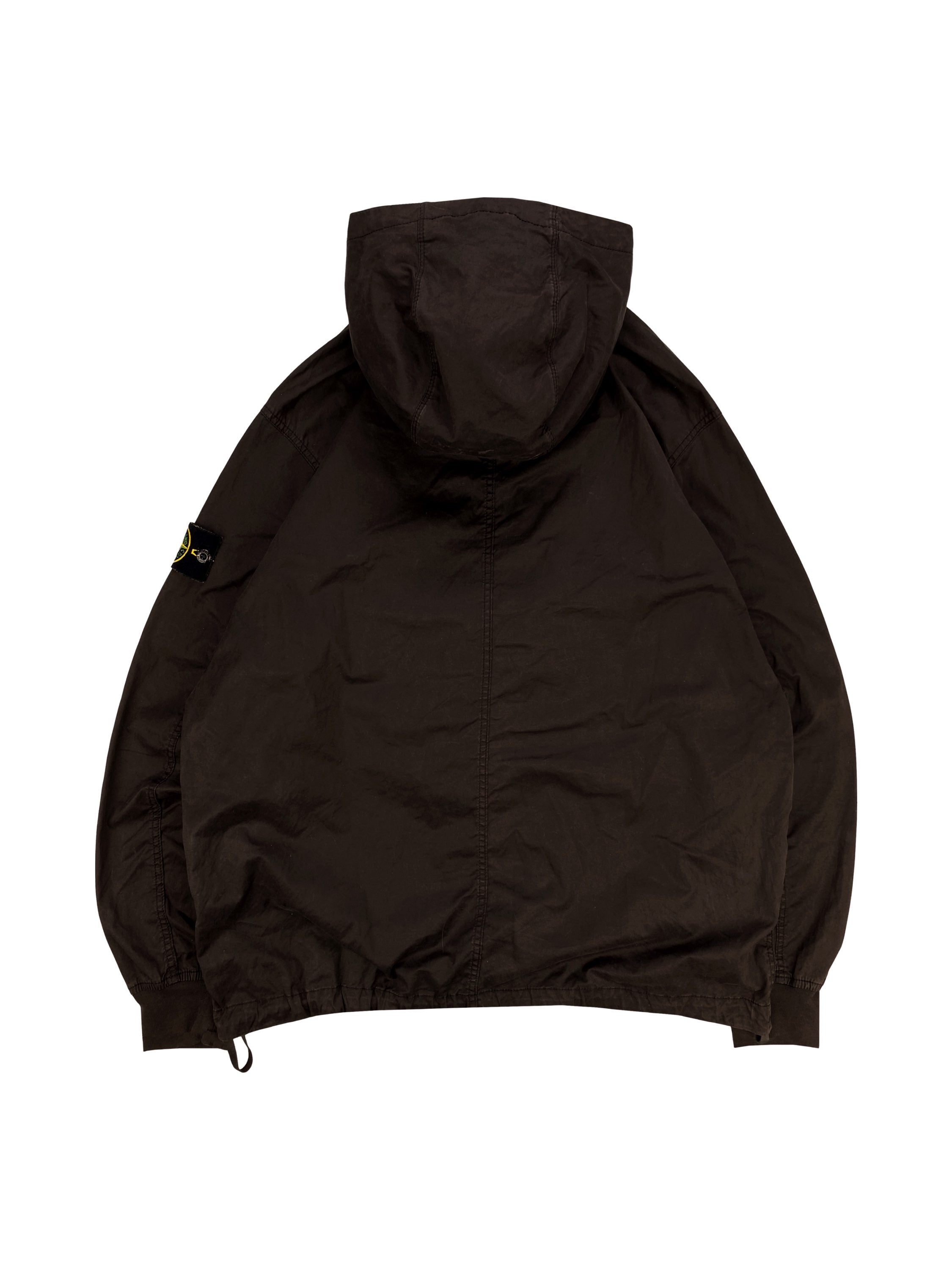 AW21 Stone Island Multi Cargo Pocket Slate Brown Patched Anorak
