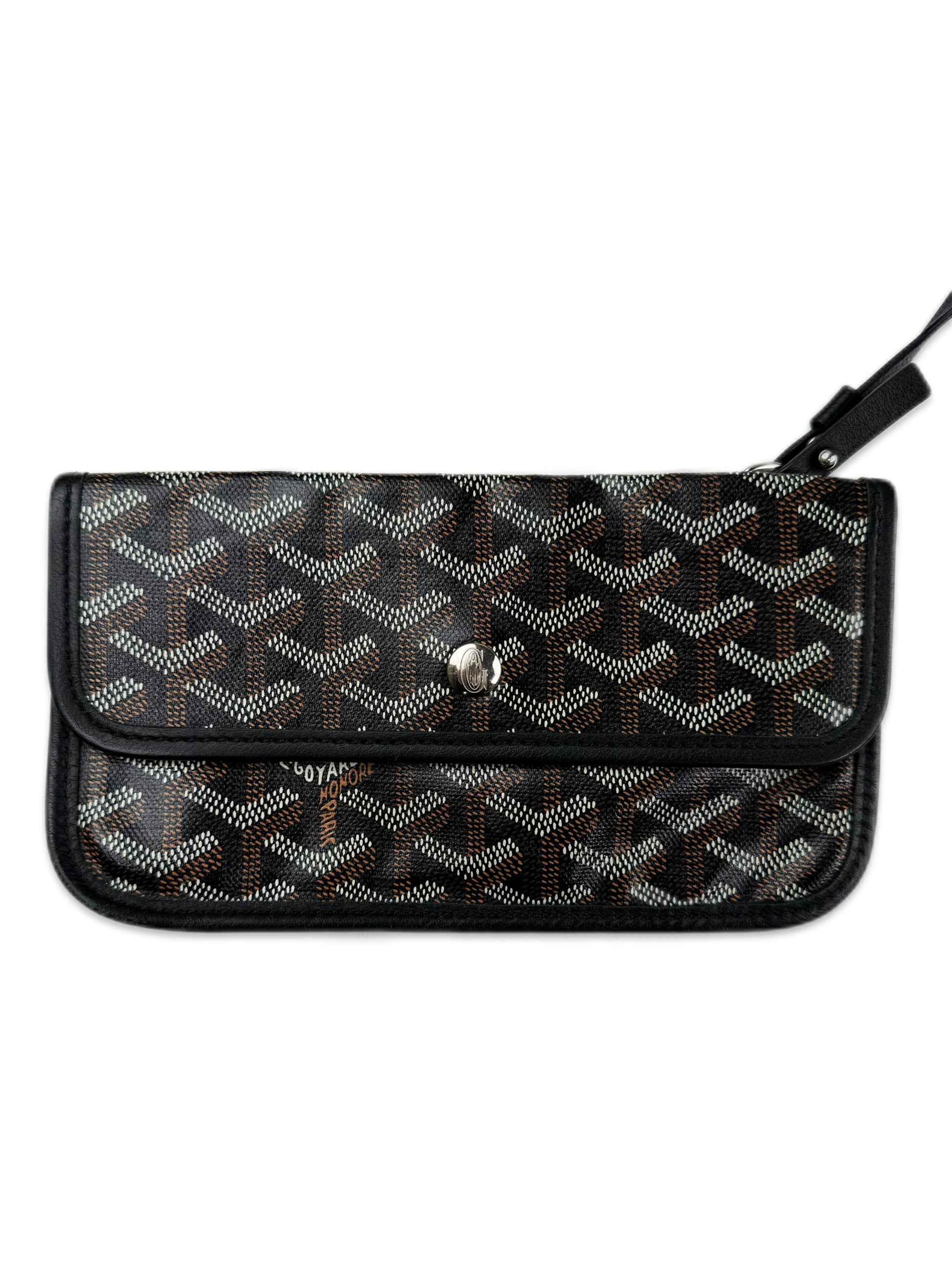 Goyard Noir Saint Louis GM Monogram Hand Painted Tote Bag