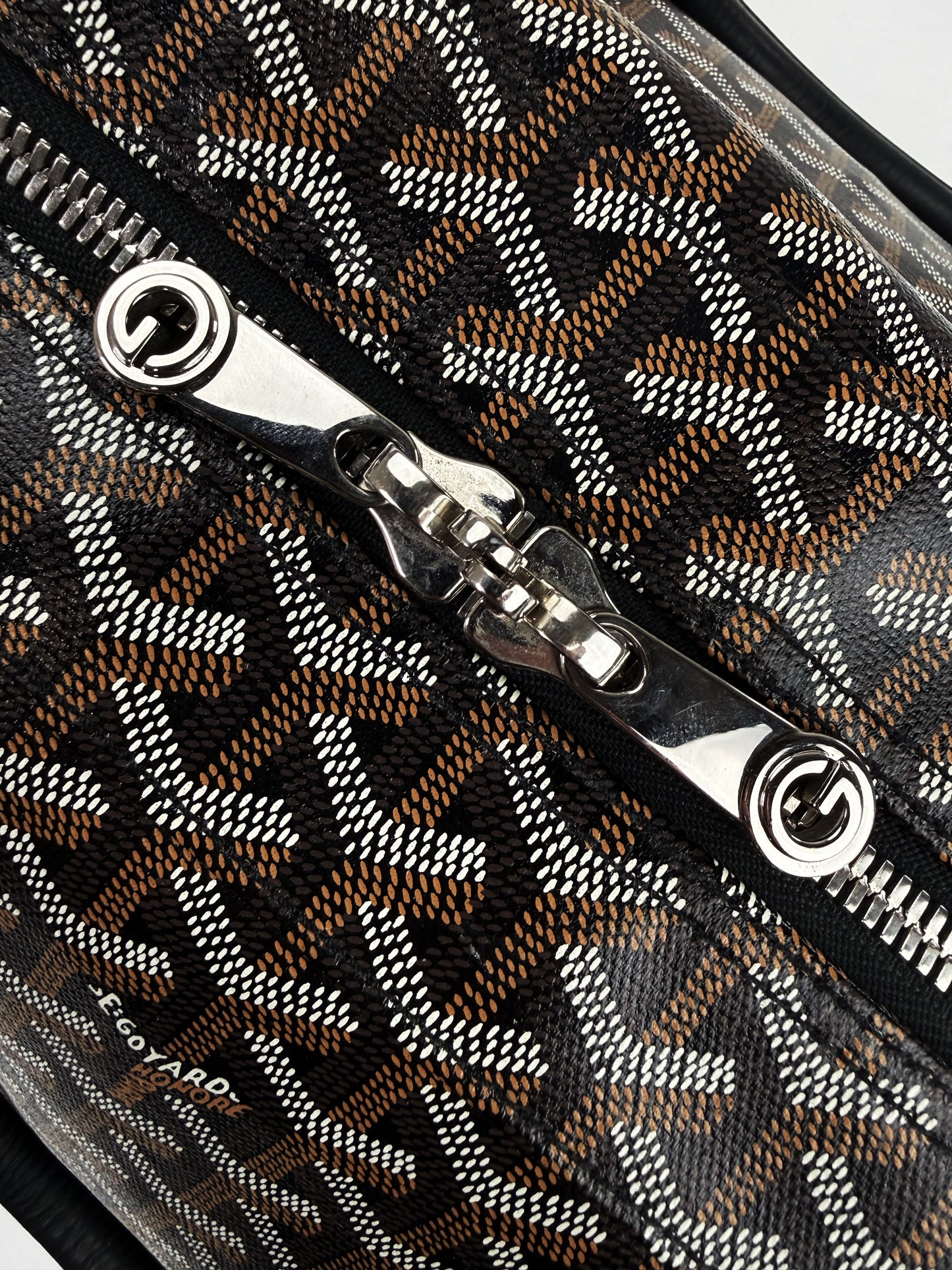 Goyard Croisiere 50 Goyardine Leather Trim Duffle Bag