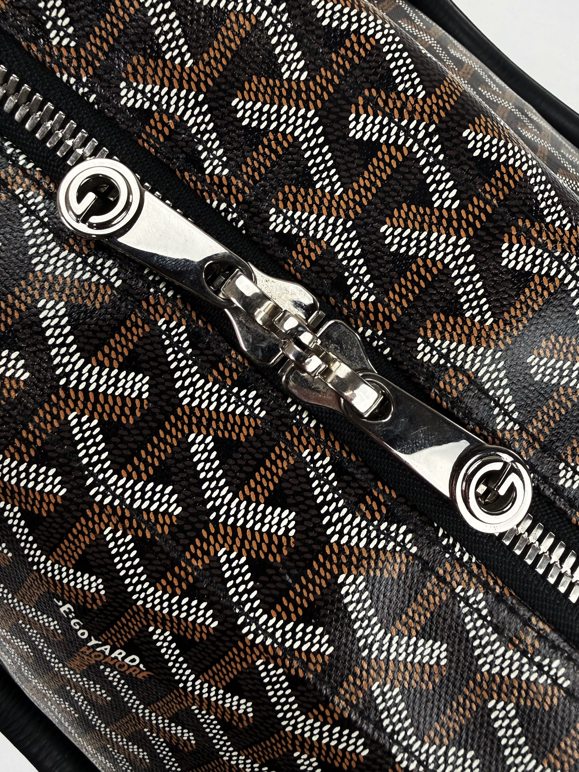 Goyard Croisiere 50 Goyardine Leather Trim Duffle Bag