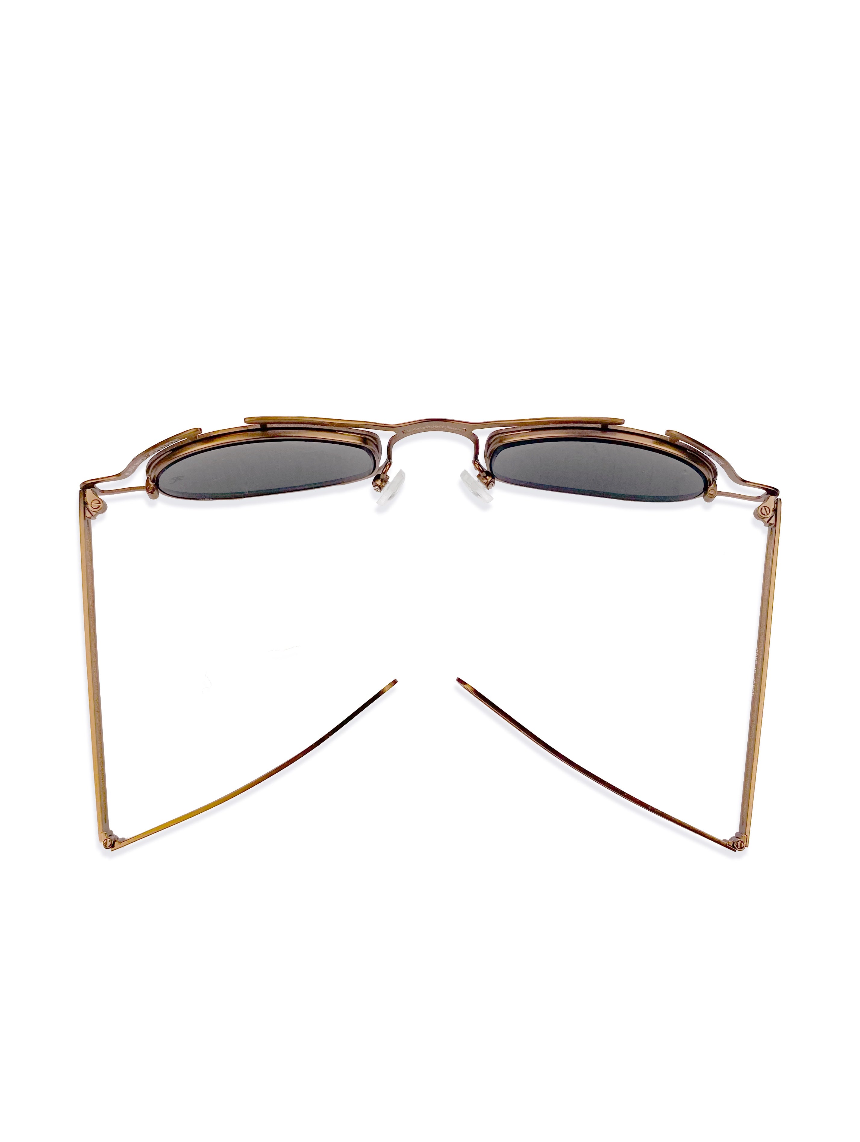 Raf Simons x Linda Farrow Steam Punk Bronze Foldable Sunglasses