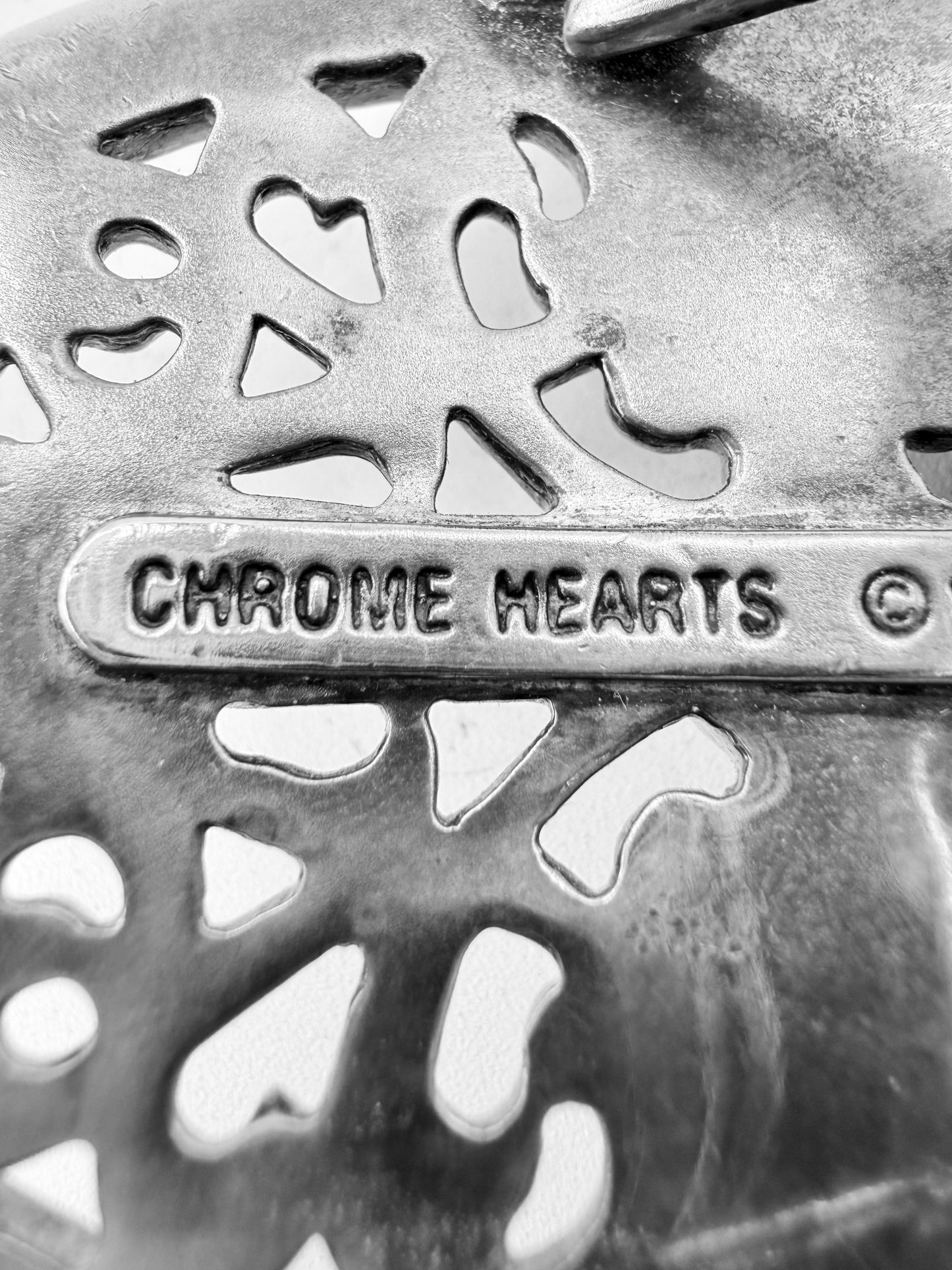 Chrome Hearts 1.5 in Oval .925 Silver Belt Buckle