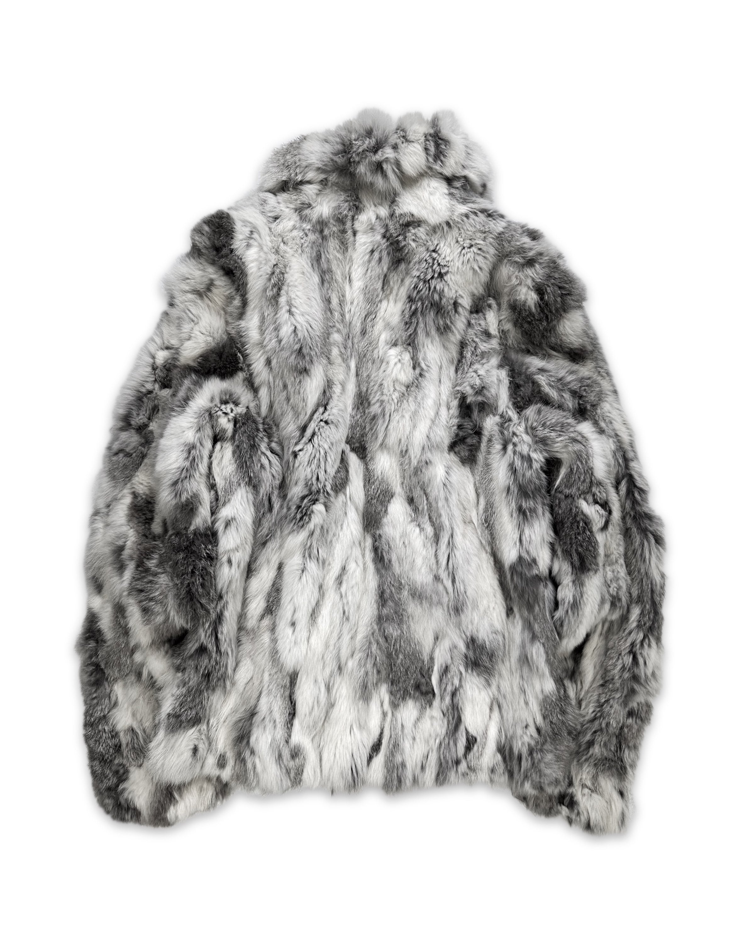 90s Christian Dior ‘Rabbit Fur’ White Heavy Weight Jacket