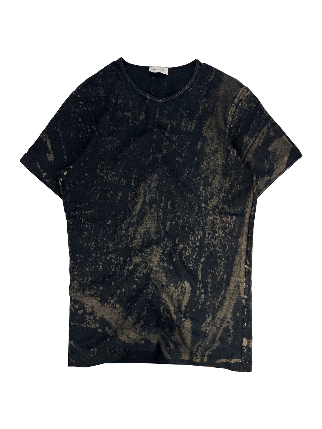00s Balenciaga Bleach Wash Abstract Pattern T-Shirt