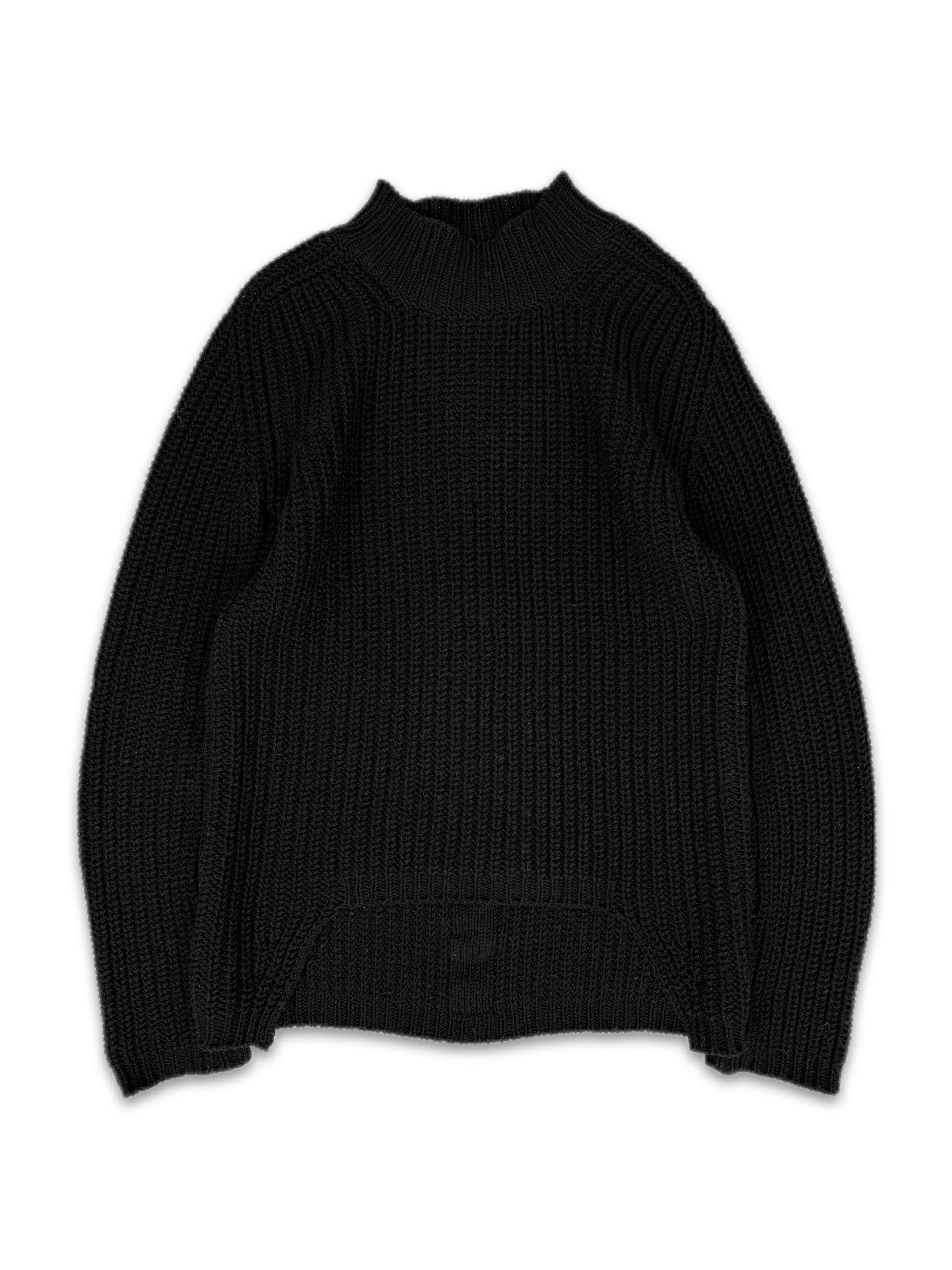 AW15 Rick Owens ‘Sphinx’ Black Heavyweight Knitted Seeater