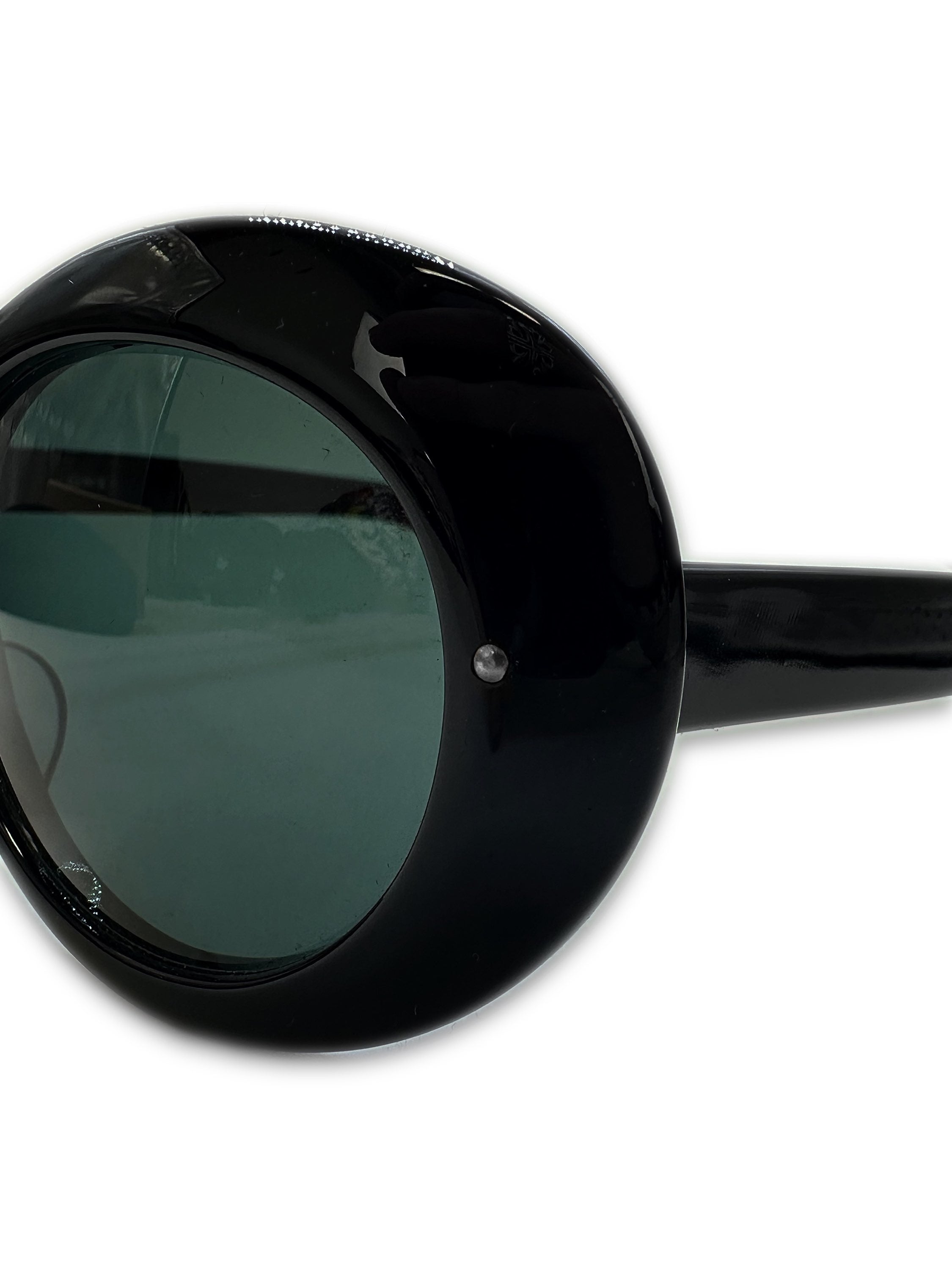 Number (N)ine ‘Kurt Cobain’ Rounded Frame Green Tint Sunglasses