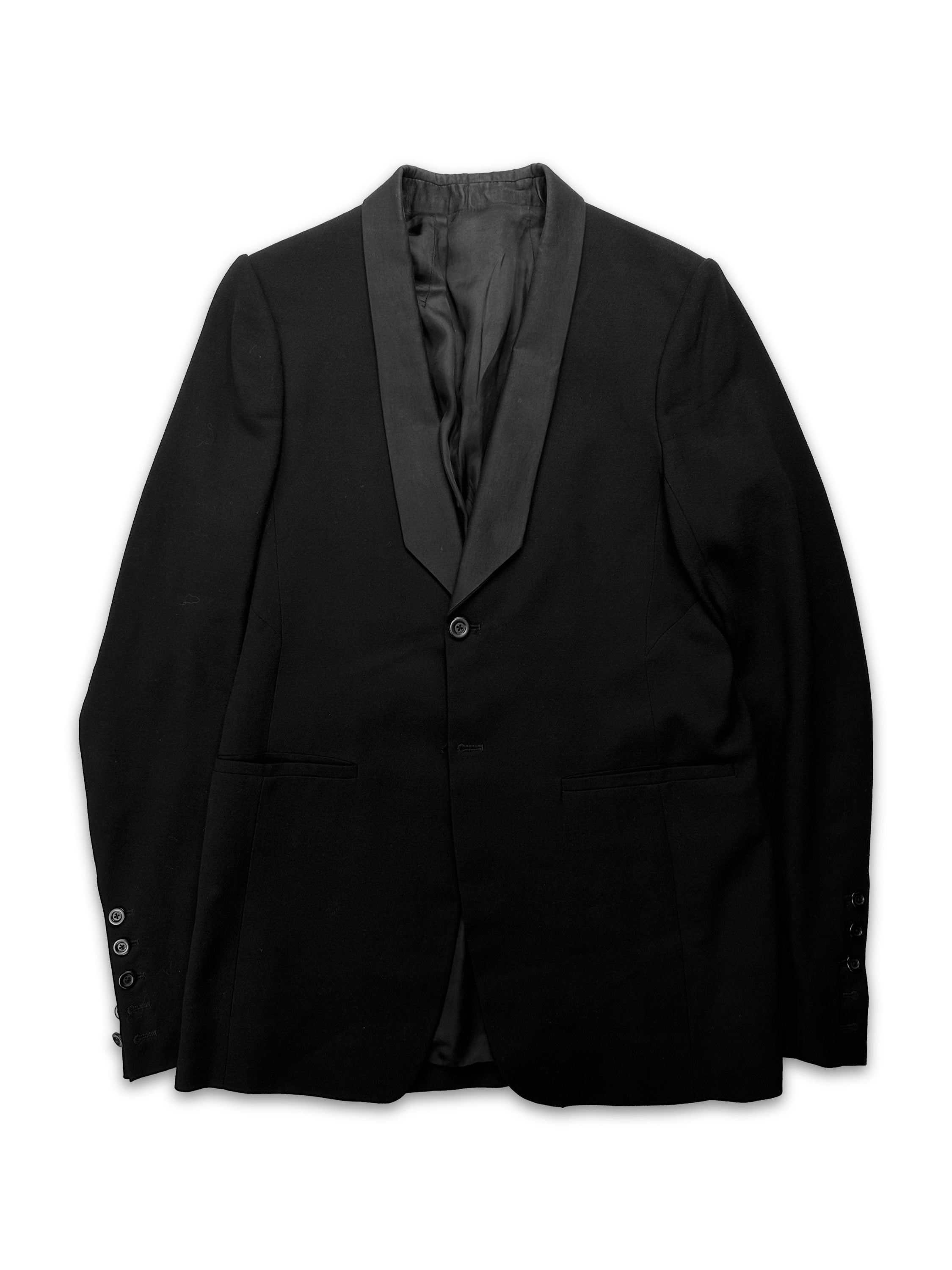 SS17 Rick Owens ‘Walrus’ Black Slim Cut Blazer Jacket