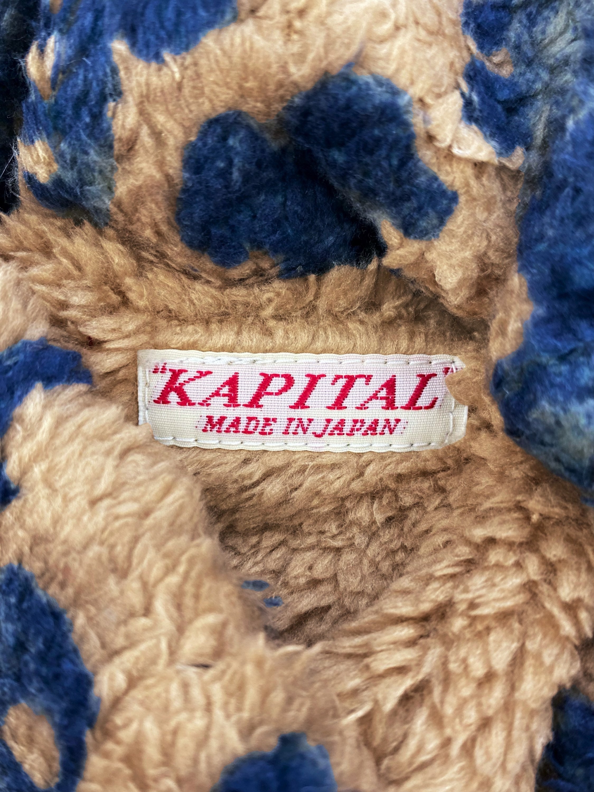 FW22 Kapital ‘Virgin Mary’ Damask Full-zip Fleece Jacket