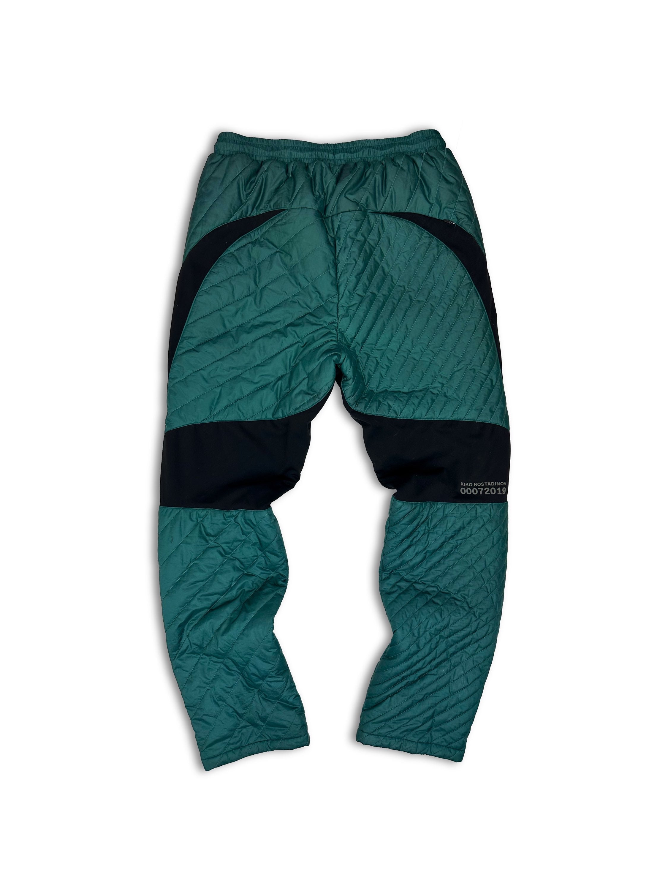AW19 Kiko Kostadinov x ASICS ‘0072019’ Teal Padded Pants