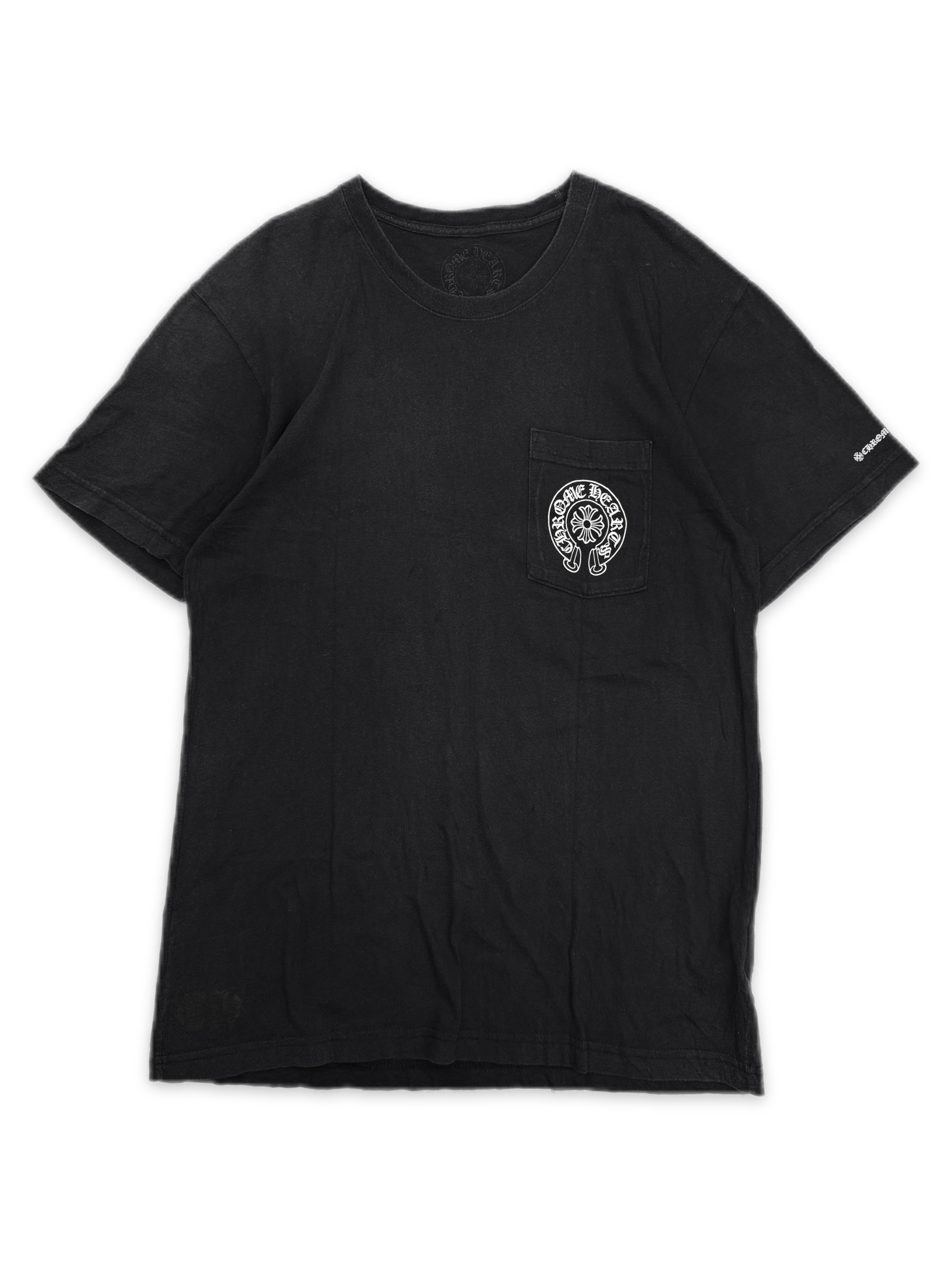 Chrome Hearts Horseshoe Plus Logo Black T-Shirt