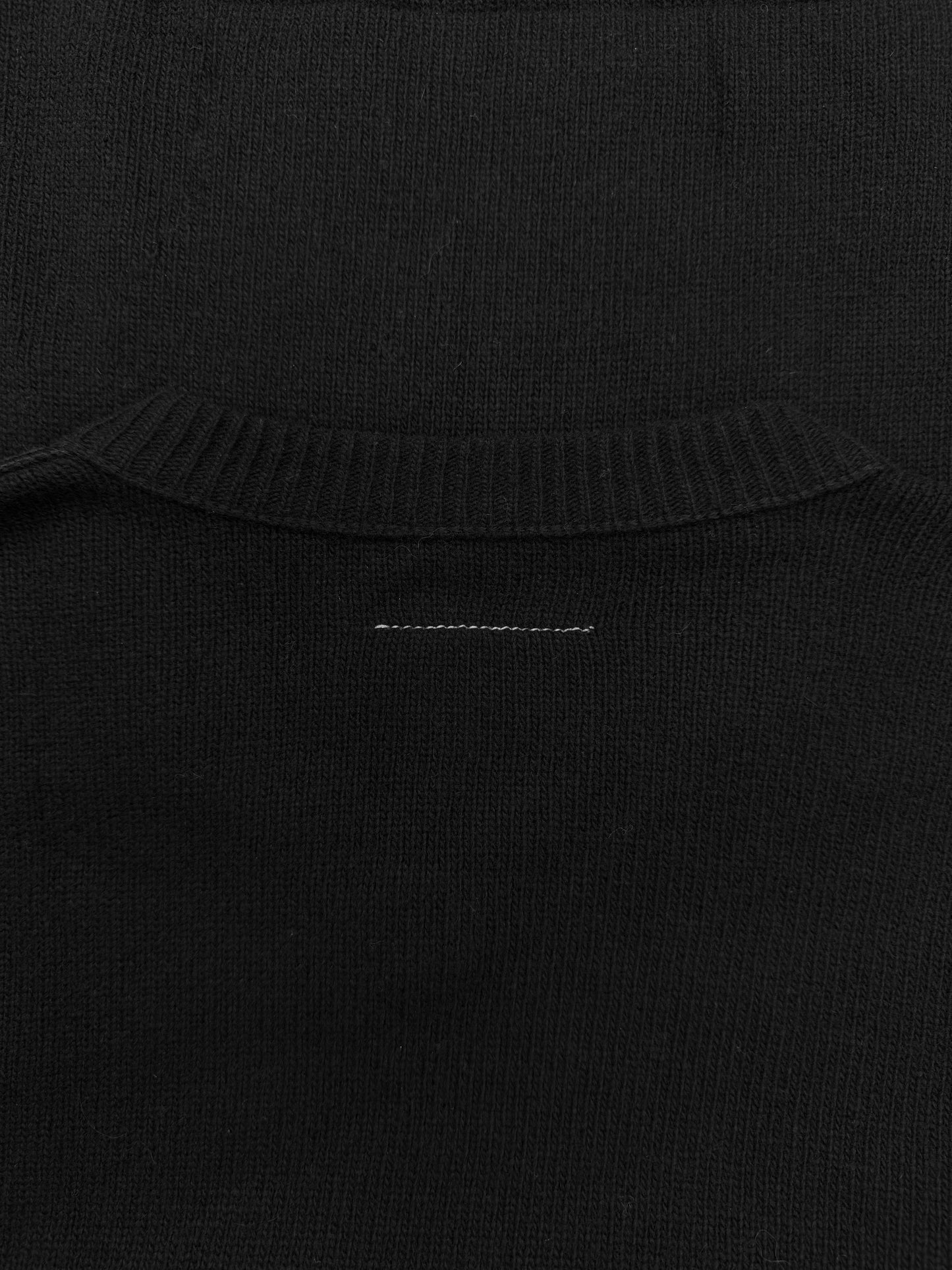 2001 Maison Margiela ‘Standard’ V-Neck Black Knitted Sweater