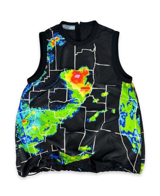 SS17 Prada ‘Radar’ Pixelated Ripstop Graphic Nylon Vest