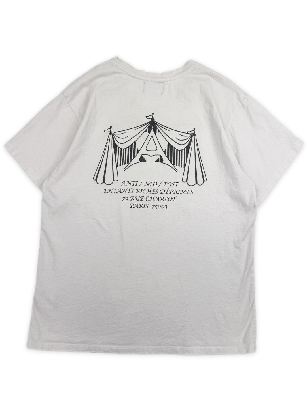 Enfants Riches Deprimes ‘Circus’ Neo Anti Post White Graphic T-Shirt