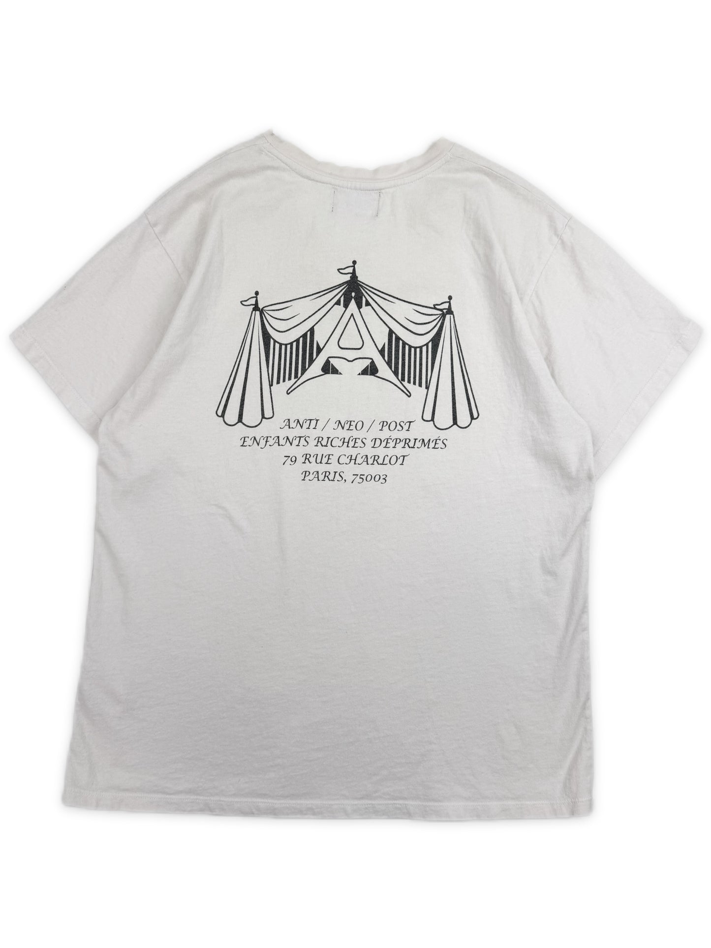 Enfants Riches Deprimes ‘Circus’ Neo Anti Post White Graphic T-Shirt
