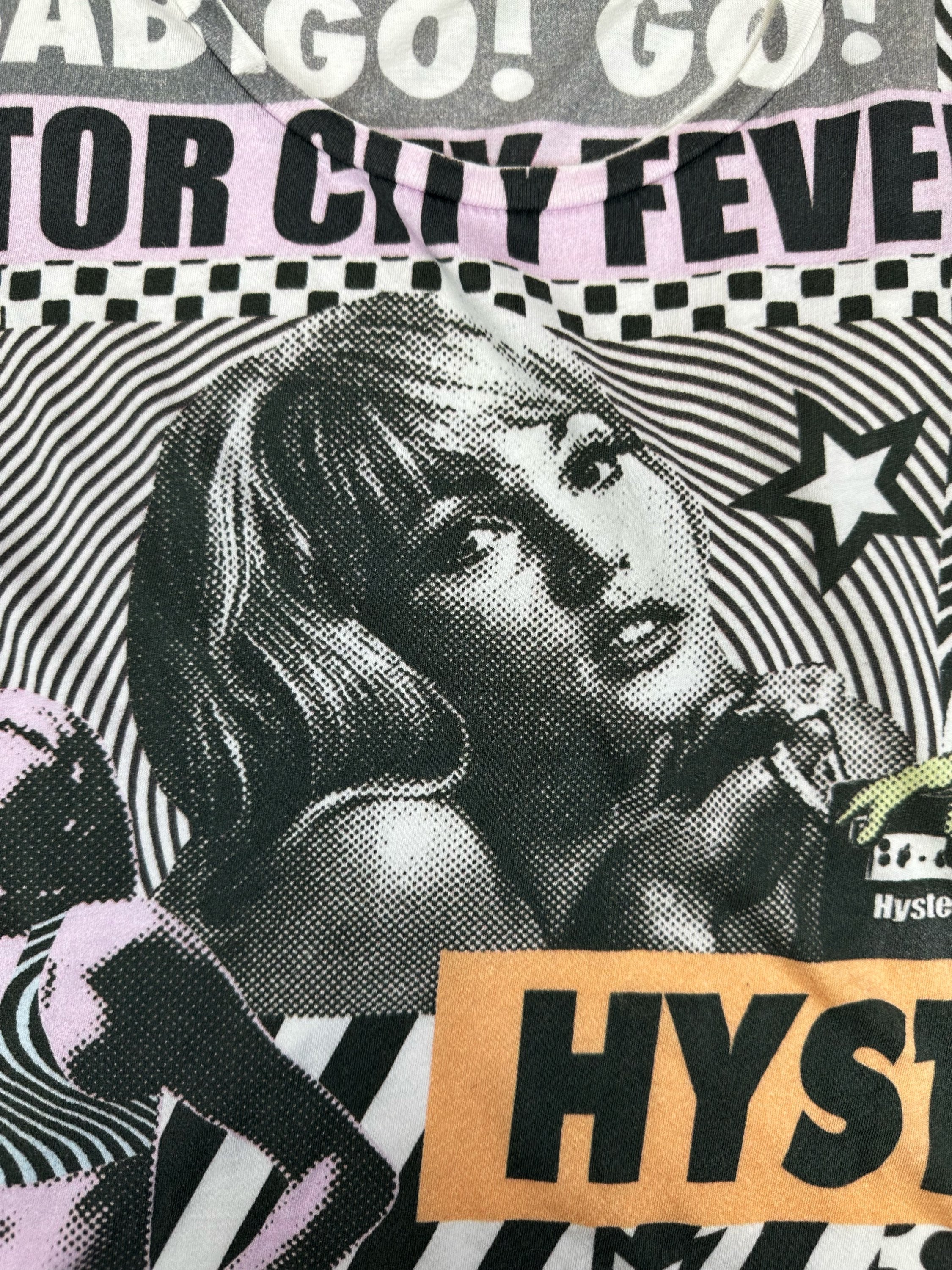 00s Hysteric Glamour ‘Show Girl’ White Graphic T-Shirt
