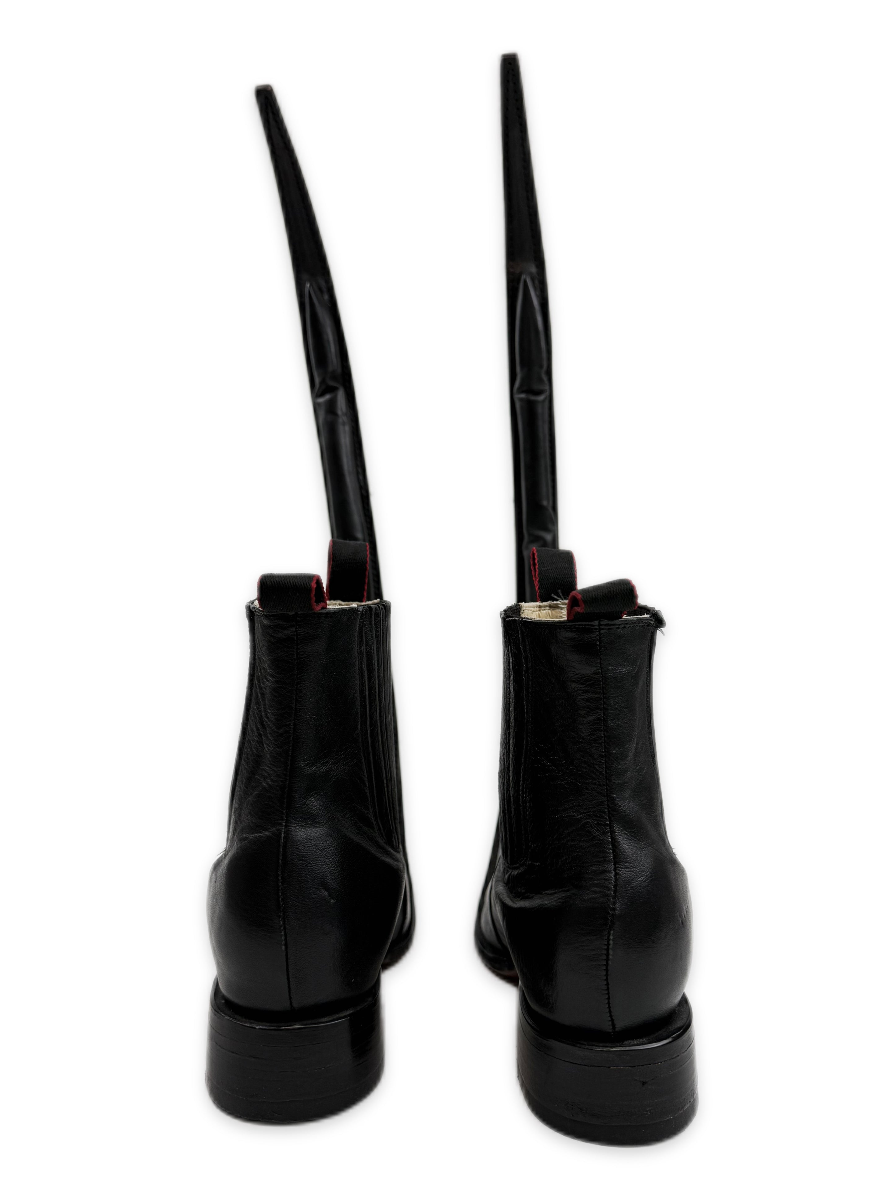 SS15 Comme des Garçons ‘Jugo’ Leather Pointed Boots
