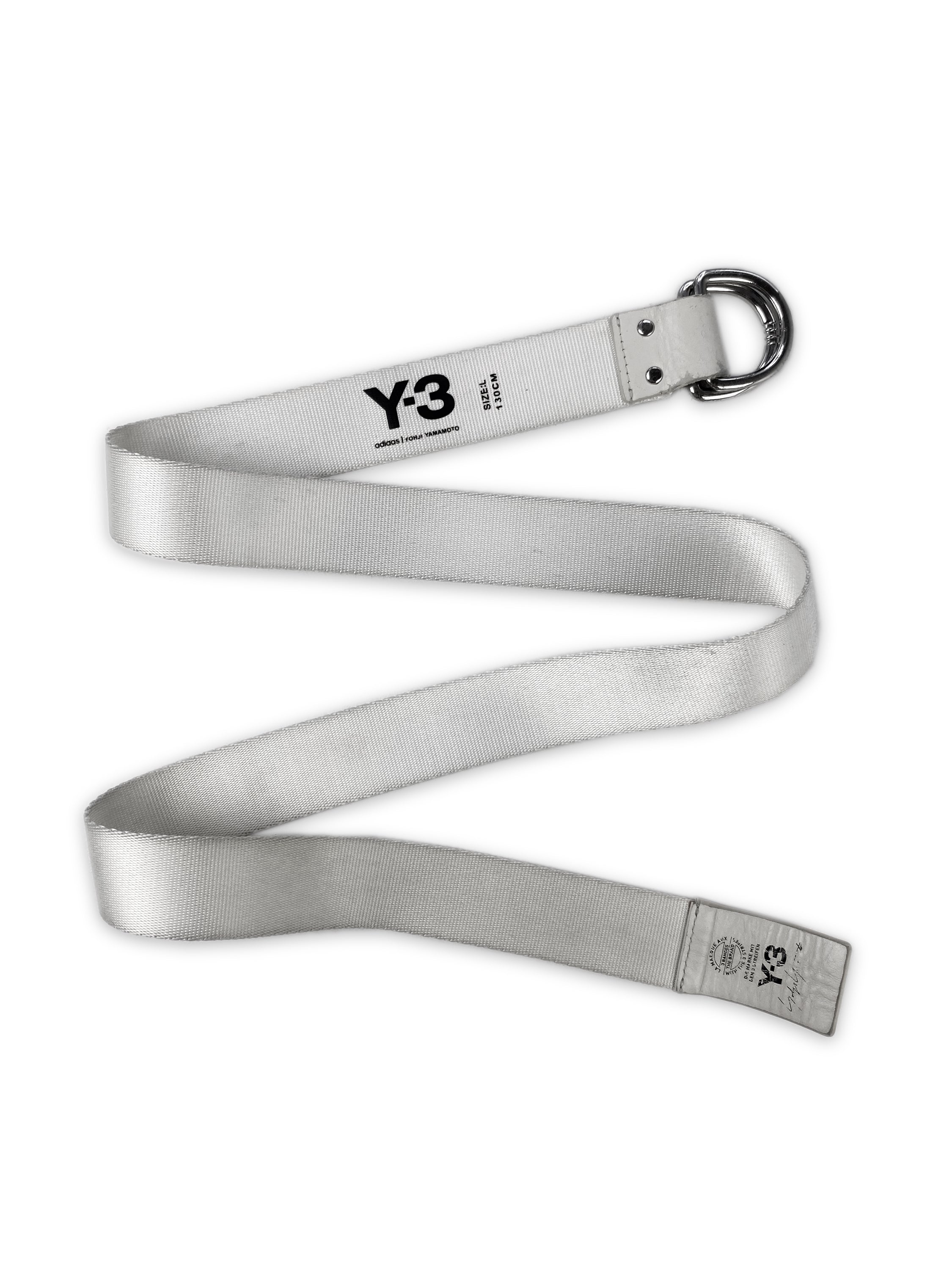 Y-3 by Yohji Yamamoto D-Ring White Belt