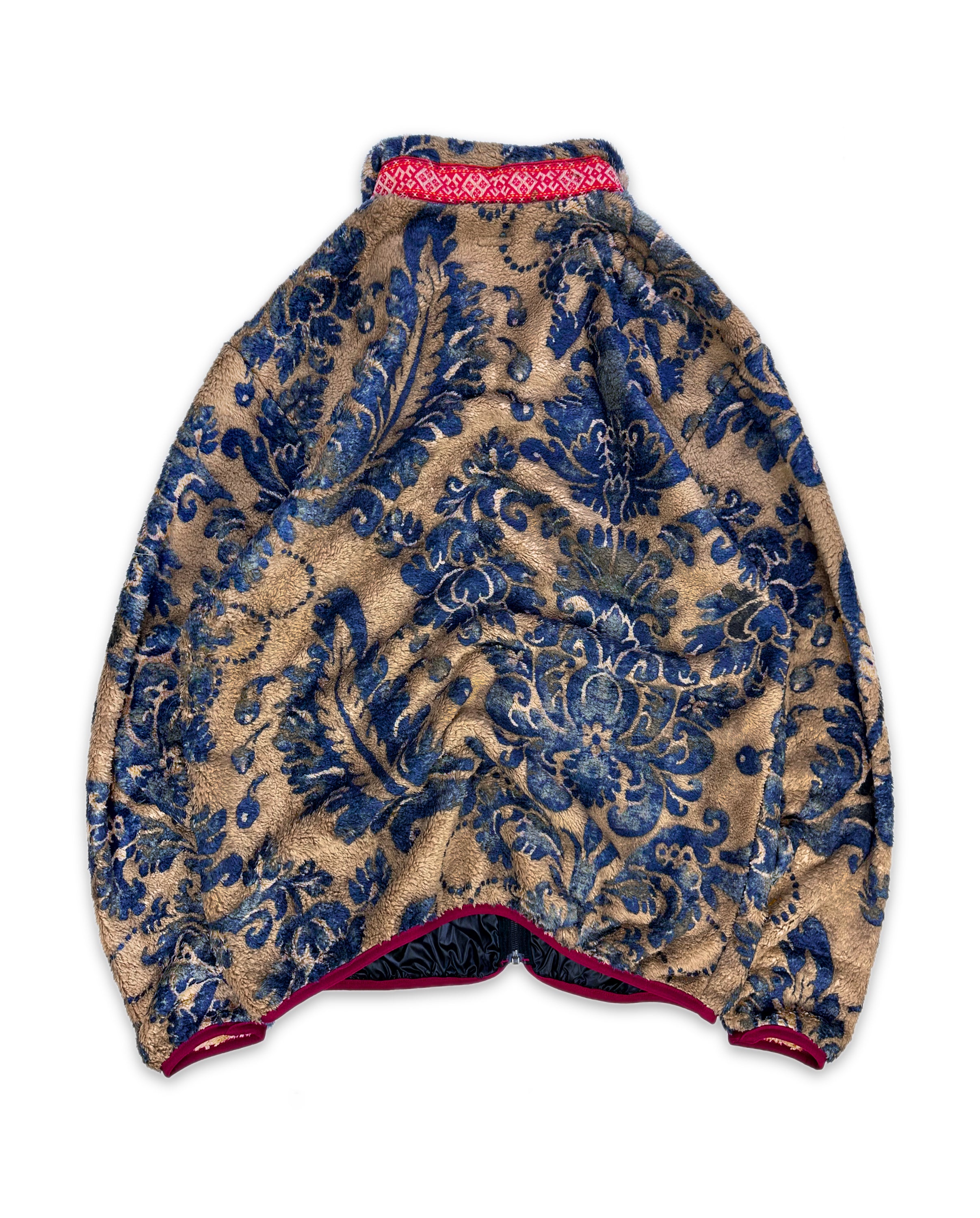 FW22 Kapital ‘Damask’ Botanical Full-zip Fleece Jacket